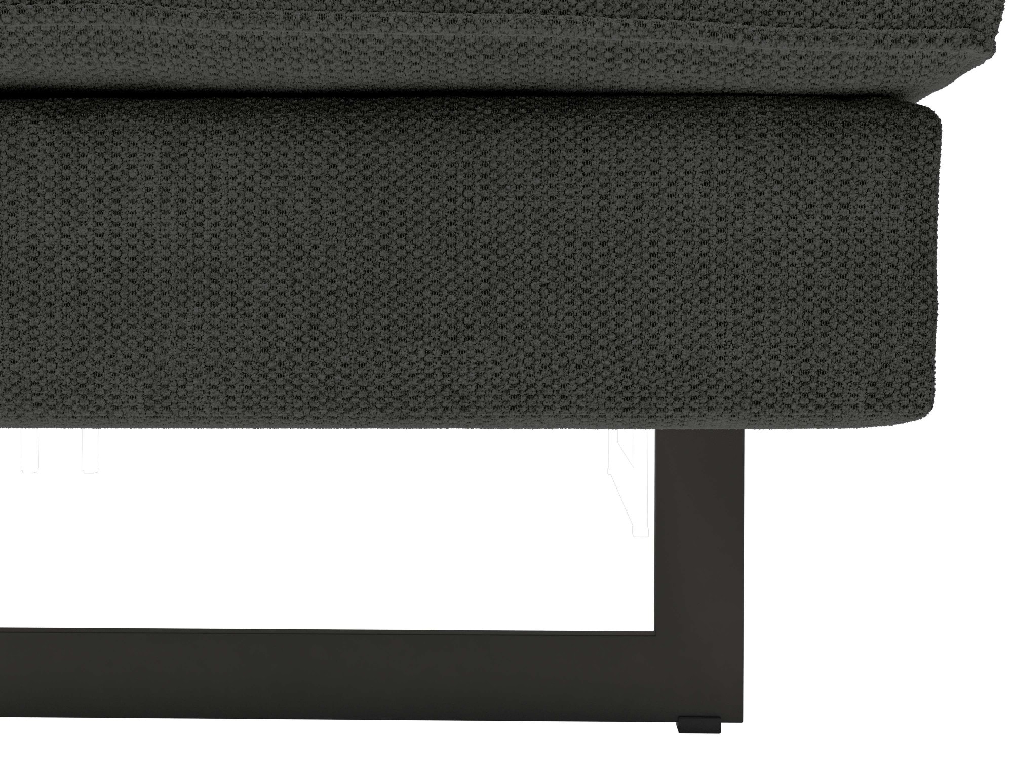 Places of Style Wohnlandschaft »Pinto, 350 cm, U-Form, XXL, mit Ottomanen«, Cord, Feincord, Luxus-Microfaser Leder und Chenille