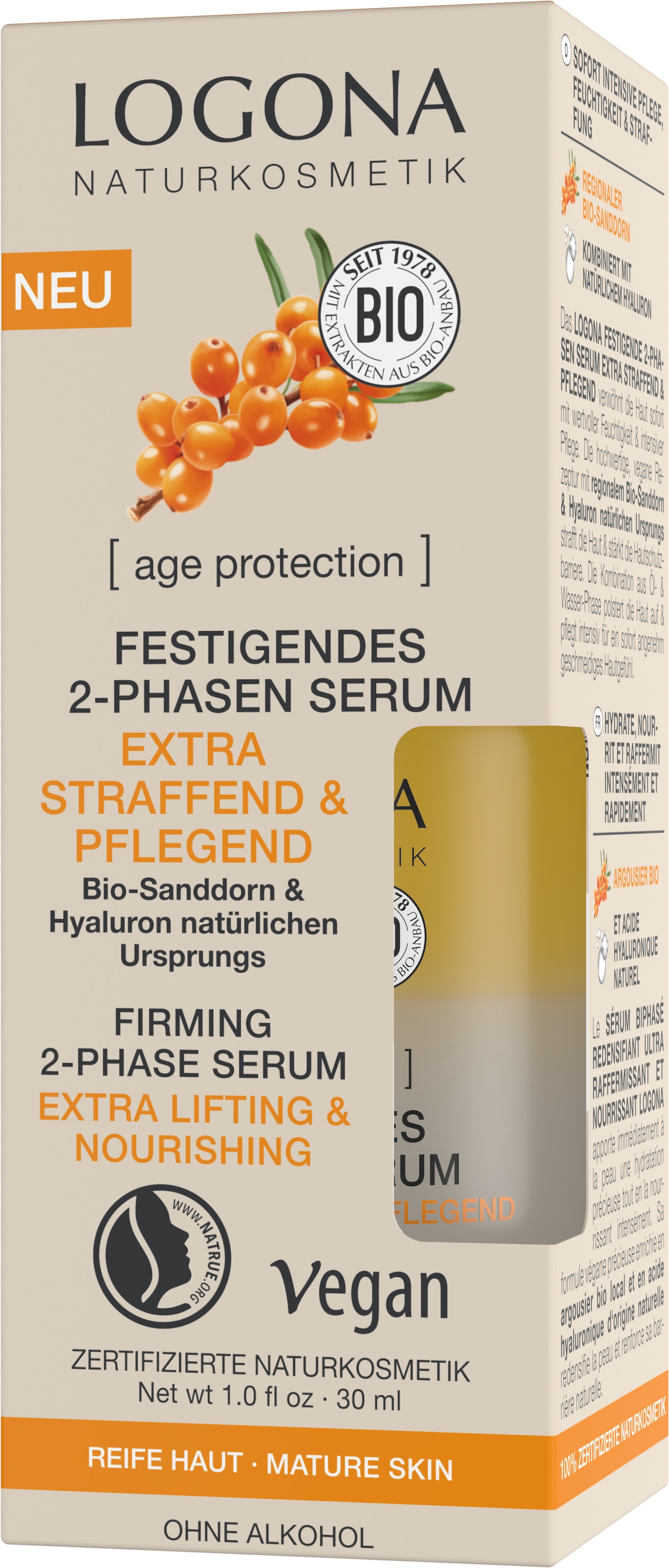LOGONA Anti-Falten-Serum »age protection Festigendes 2-Phasen-Serum«