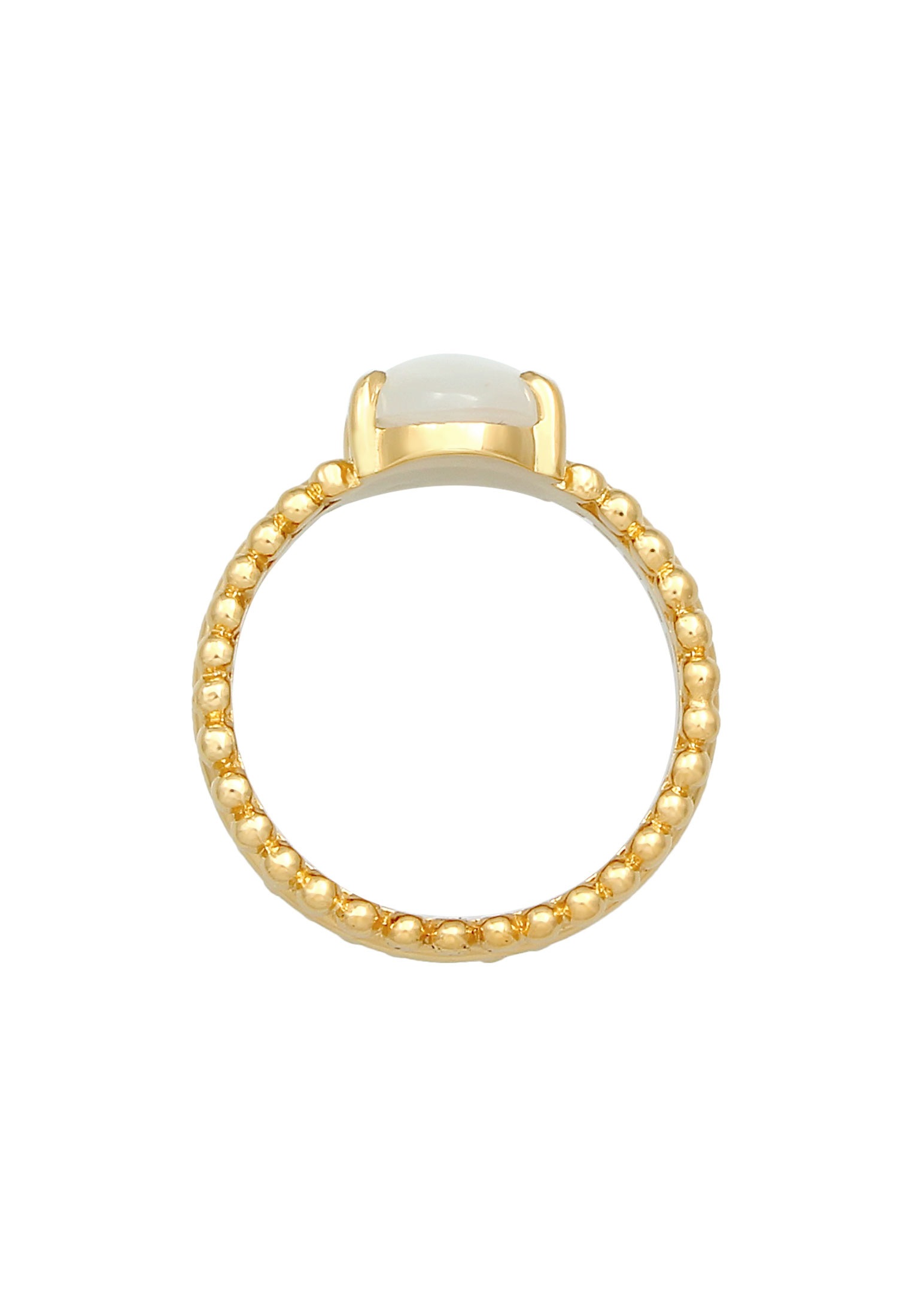 Elli Premium Silberring »Ring Mondstein Edelstein Oval Elegant 925 Silbe«