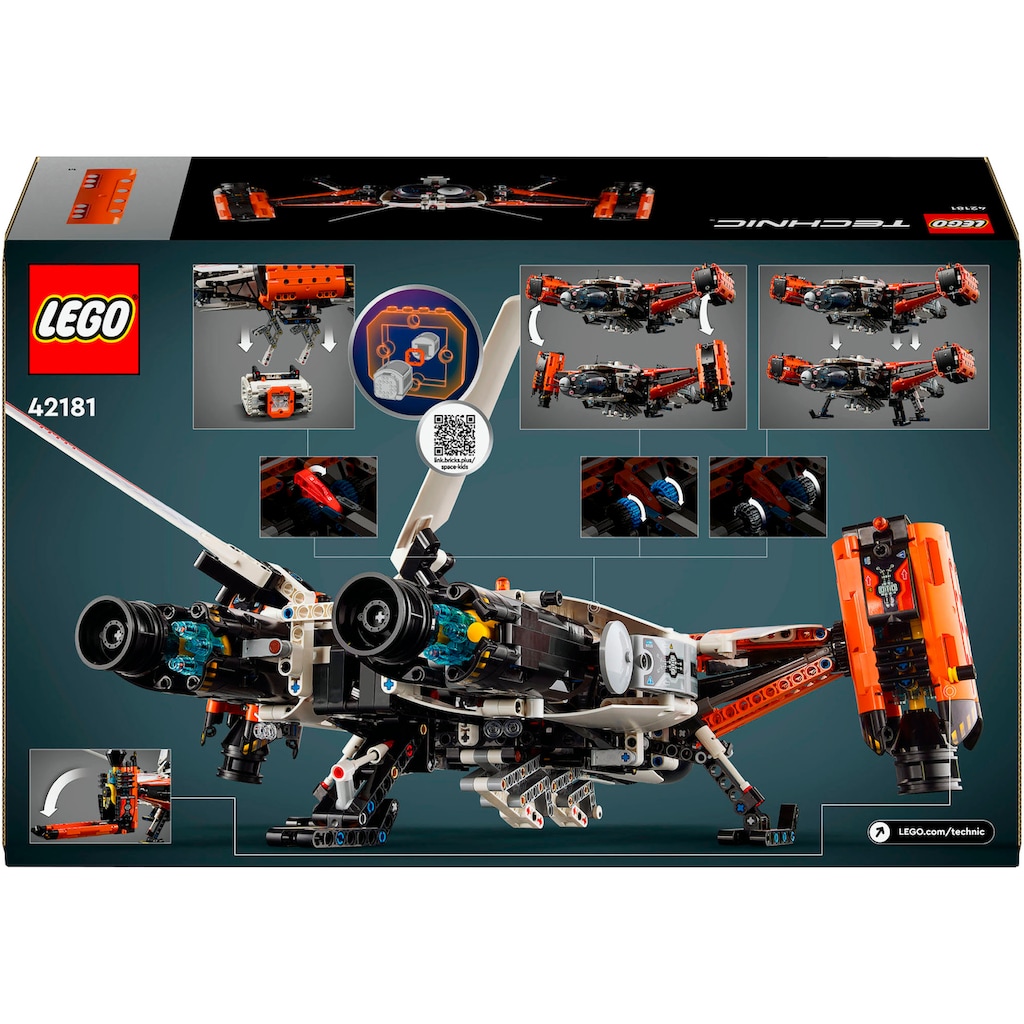 LEGO® Konstruktionsspielsteine »VTOL Schwerlastraumfrachter LT81 (42181), LEGO® Technic«, (1365 St.), Made in Europe