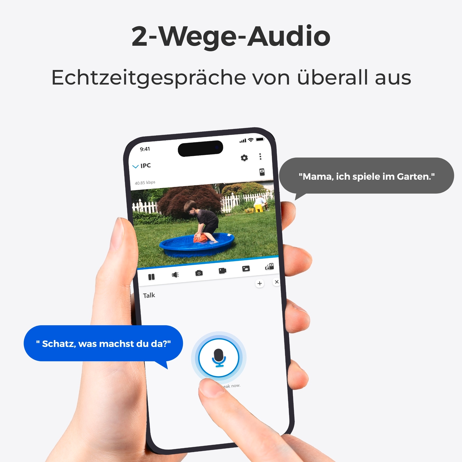 Reolink Überwachungskamera »Argus Series B420 - 3MP Überwachungskamera Aussen Akku Wi-Fi PT«, Außenbereich, Personen-/Fahrzeugerkennung, Zwei-Wege-Audio, Nachtsicht, Zeitraffer