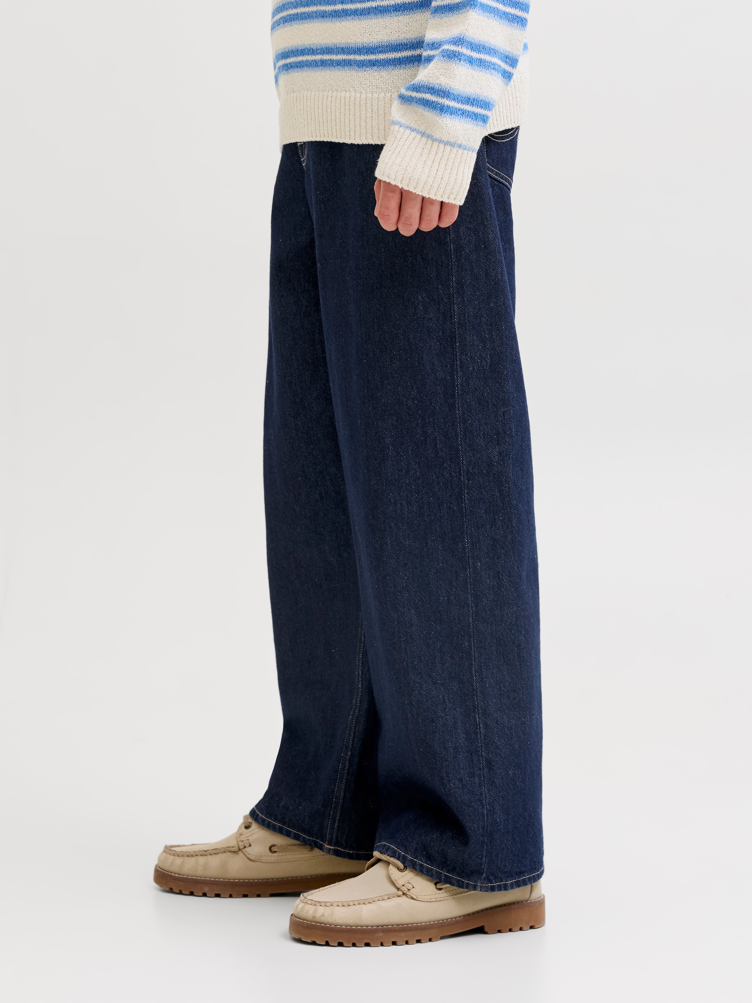 Jack & Jones Junior Weite Jeans »JJIDAVE JJORIGINAL NS 201 SN JNR« Baumwolle, weit geschnitten