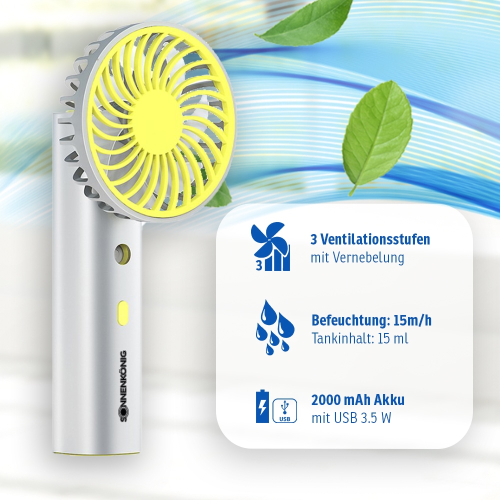 Sonnenkönig Handventilator »Air Fresh mini weiss«
