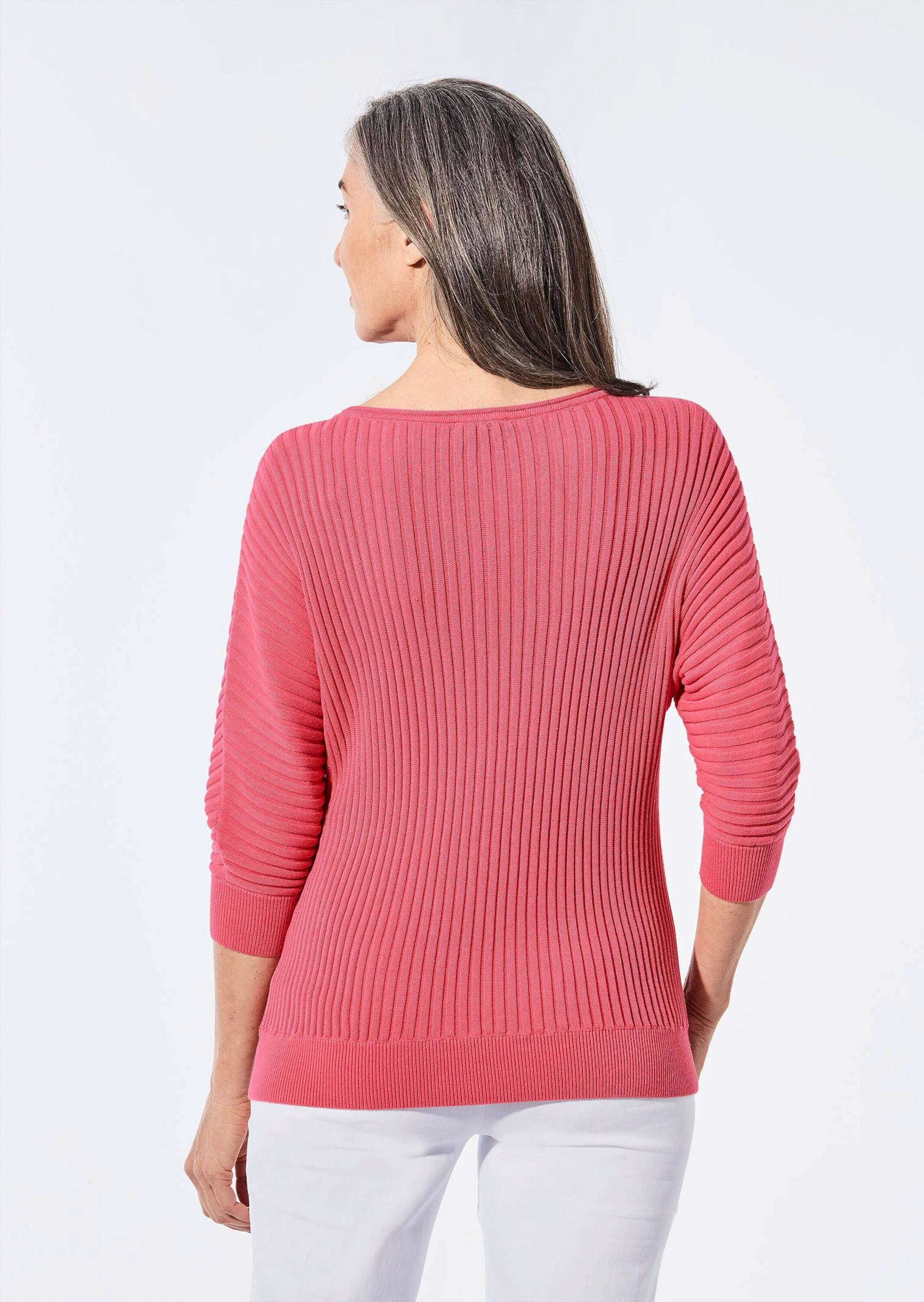 GOLDNER Rundhalspullover »Pullover Pullover mit Fledermausärmeln«