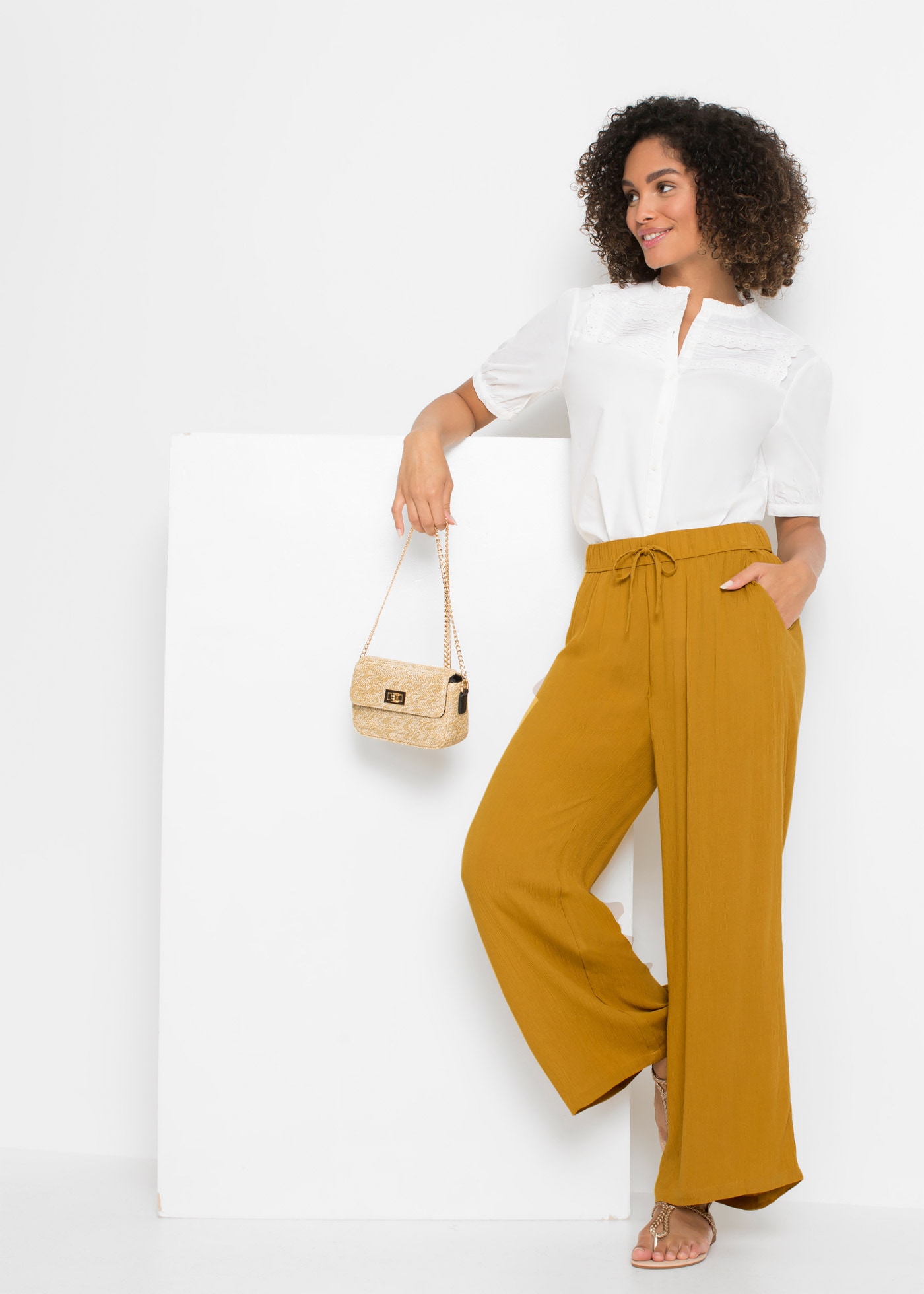 bonprix Marlene-Hose »Marlenehose aus fließender Viskose«  Marlenehose aus fließender Viskose