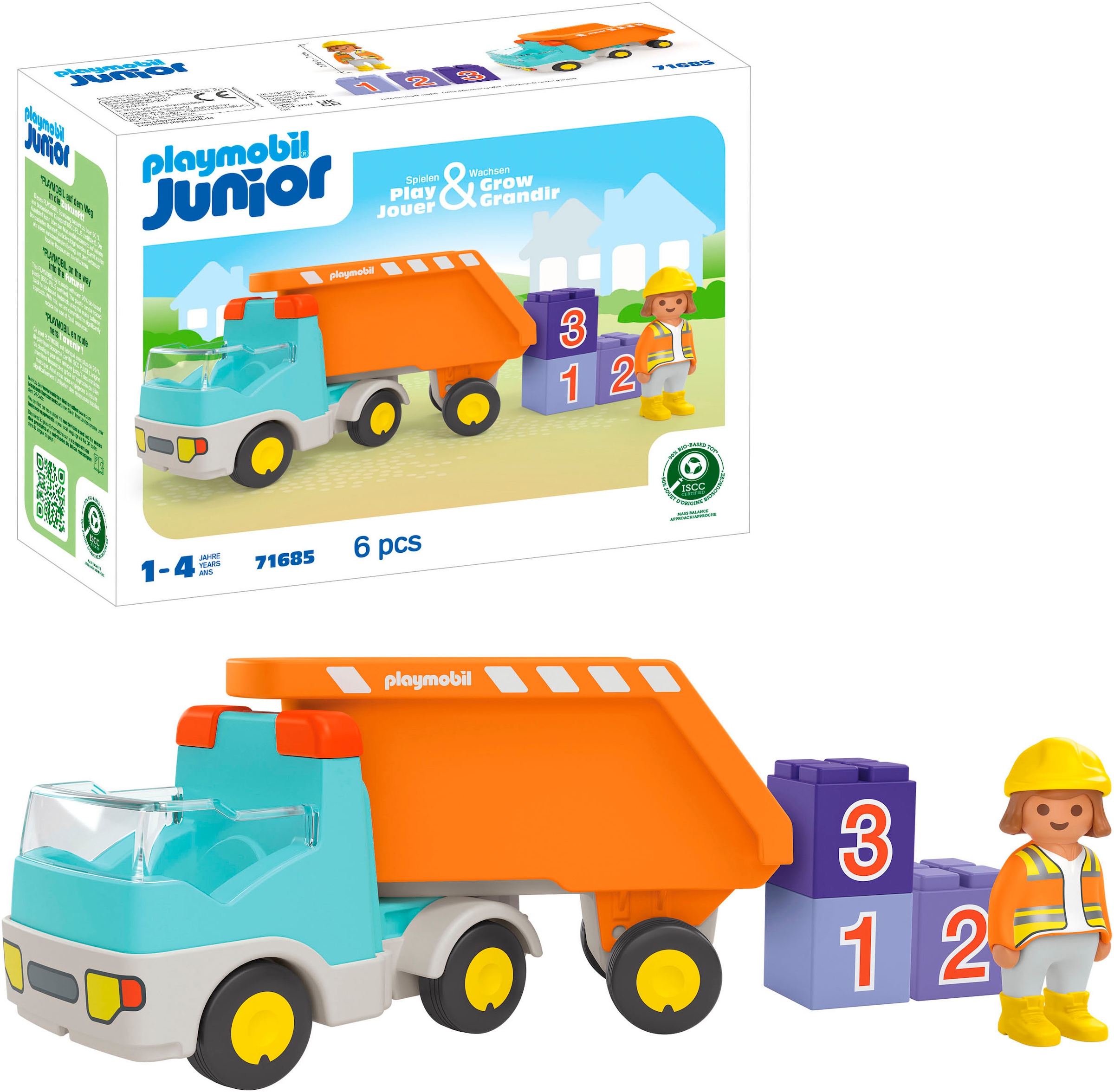 Playmobil® Konstruktions-Spielset »Kipplaster (71685), JUNIOR« Made in Europe