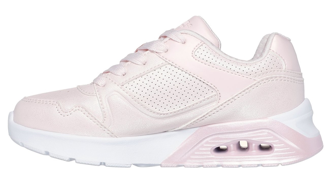Skechers Sneaker »UNO LITE 2.0«, Schnürschuh mit farbl. Keilsohle, Größenschablone zum Download