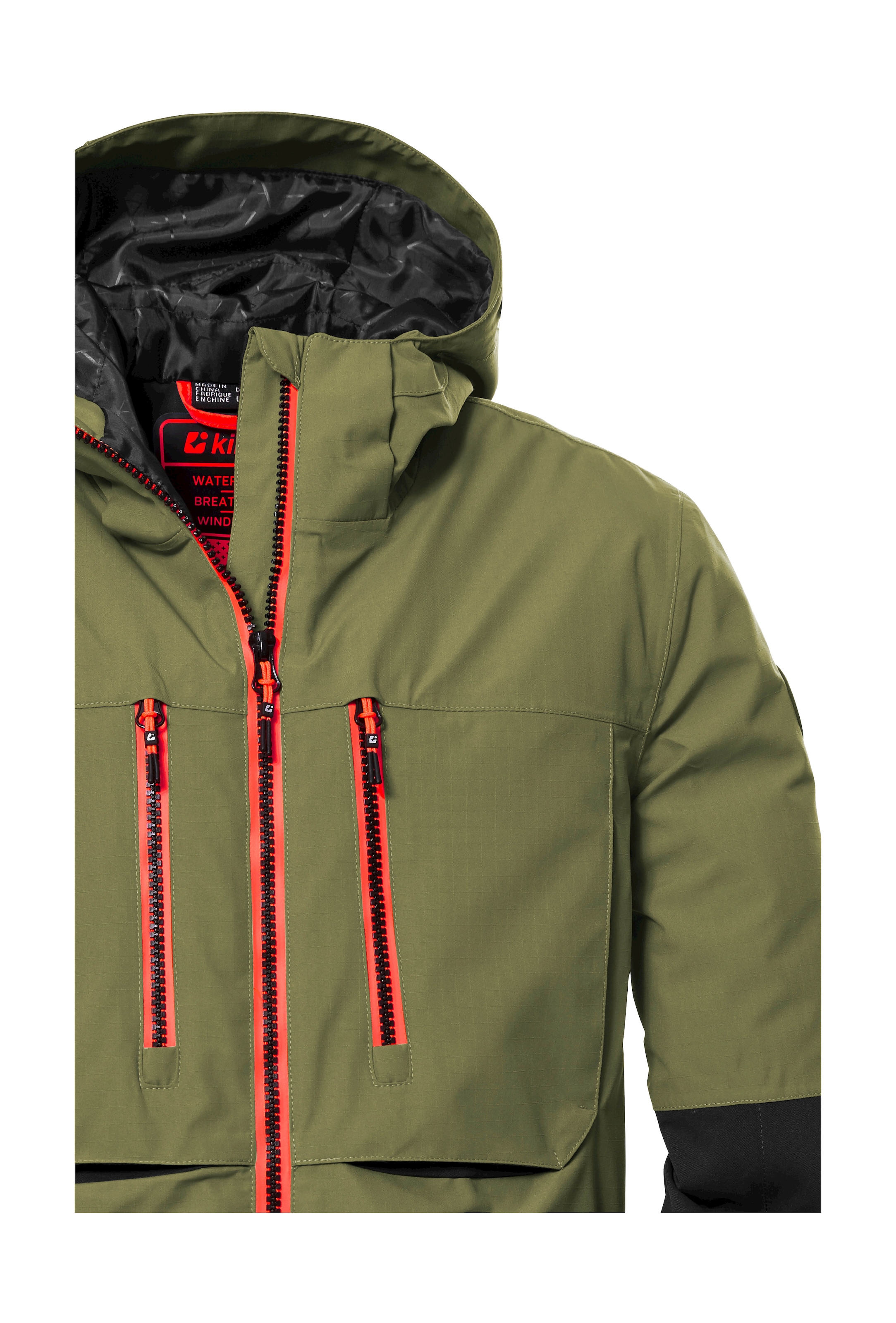 Killtec Skijacke »KSW 127 BYS SKI JCKT« Wasserdichte, atmungsaktive Kinderjacke mit verstellbarer Kapuze