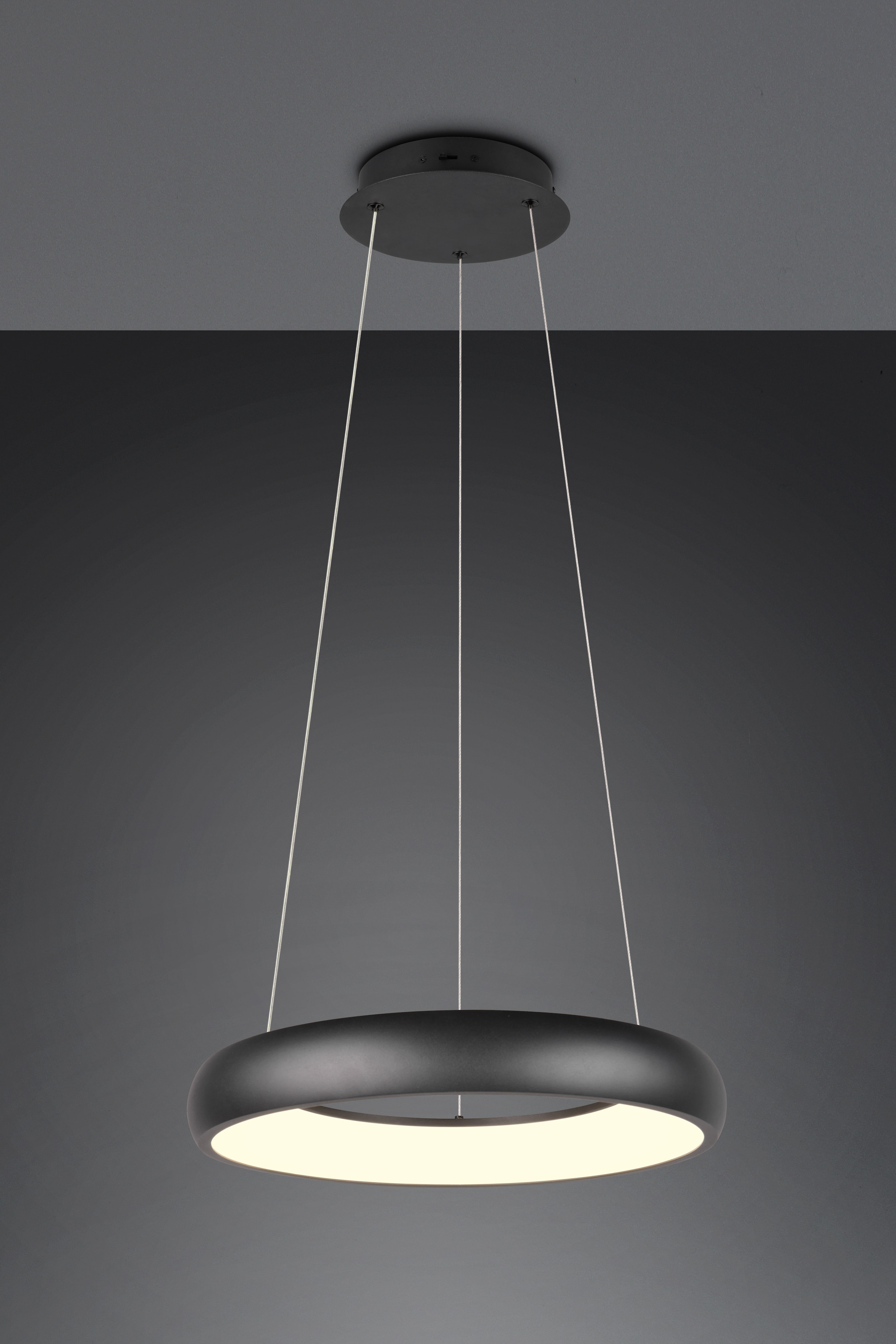 TRIO Leuchten LED Pendelleuchte »CARDONA, LED Ring Hängeleuchte, 3300 Lumen 29W, Lichtfarbe einstellbar« LED-Board 1 Stk. warmweiß - kaltweiß 2300/3000/4000K warmweiß bis kaltweiß, 3 Stufen dimmbar Höhe 150cm Ø46