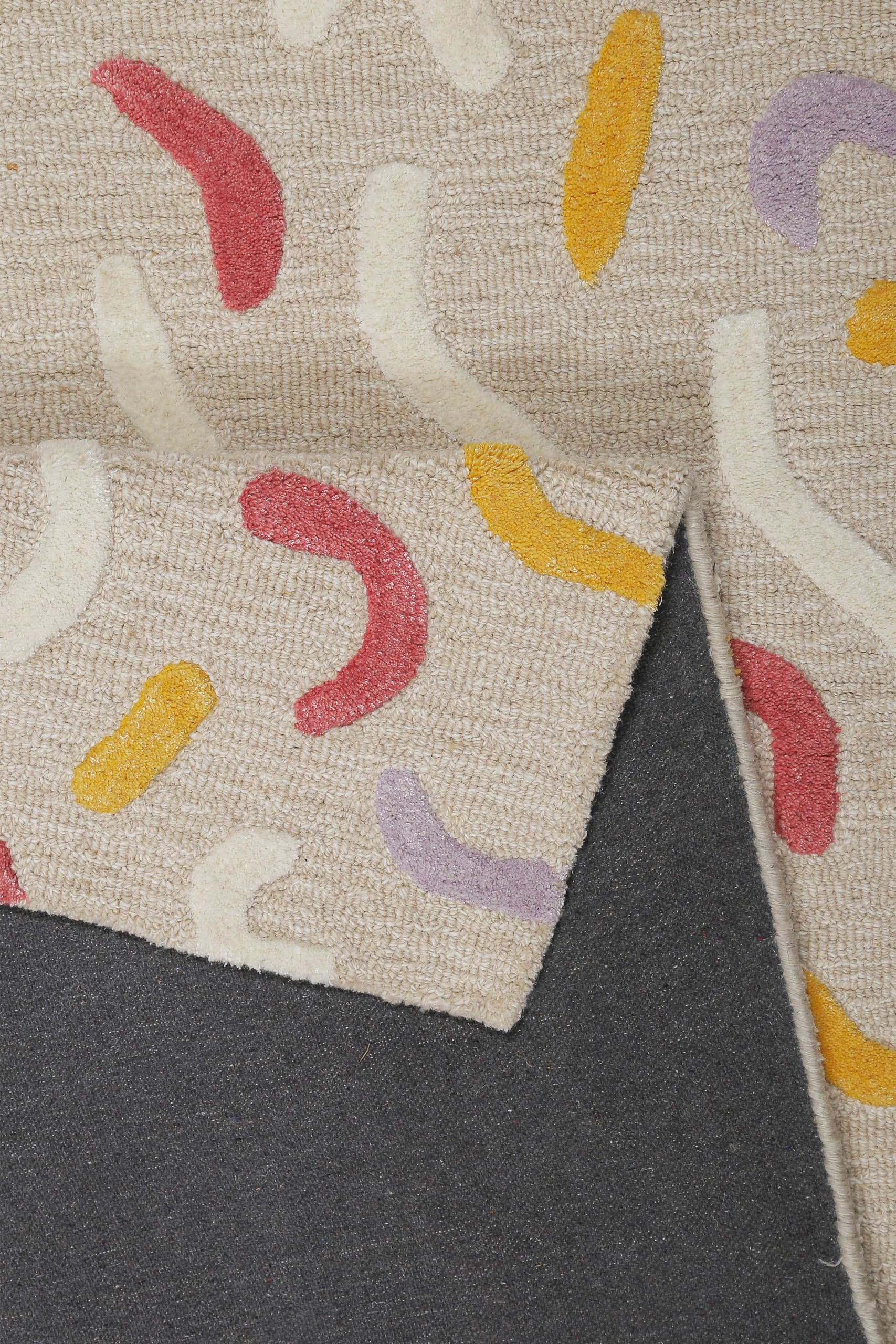 SMART KIDS Kinderteppich »Confetti 2.0« rechteckig 16 mm Höhe Kinder- & Spielteppich, Hoch-Tief-Effekt, Schurwolle, Kinderzimmer