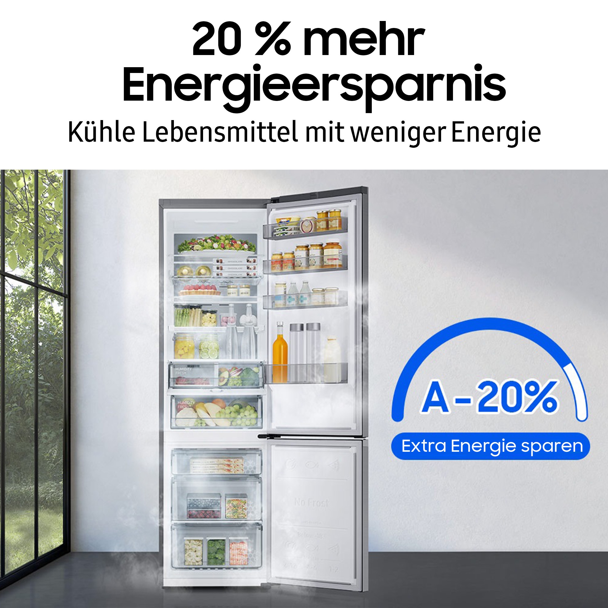 Samsung Kühl-/Gefrierkombination »RB38C7AGWS9«
