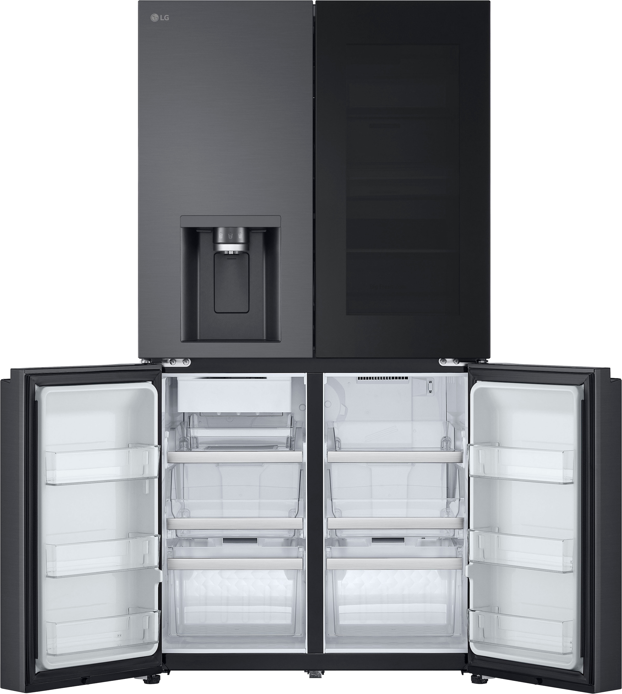 LG Multi Door »GMG960EVEE«, InstaView®: zweimal klopfen, reinschauen! mit Craft Ice - Spender