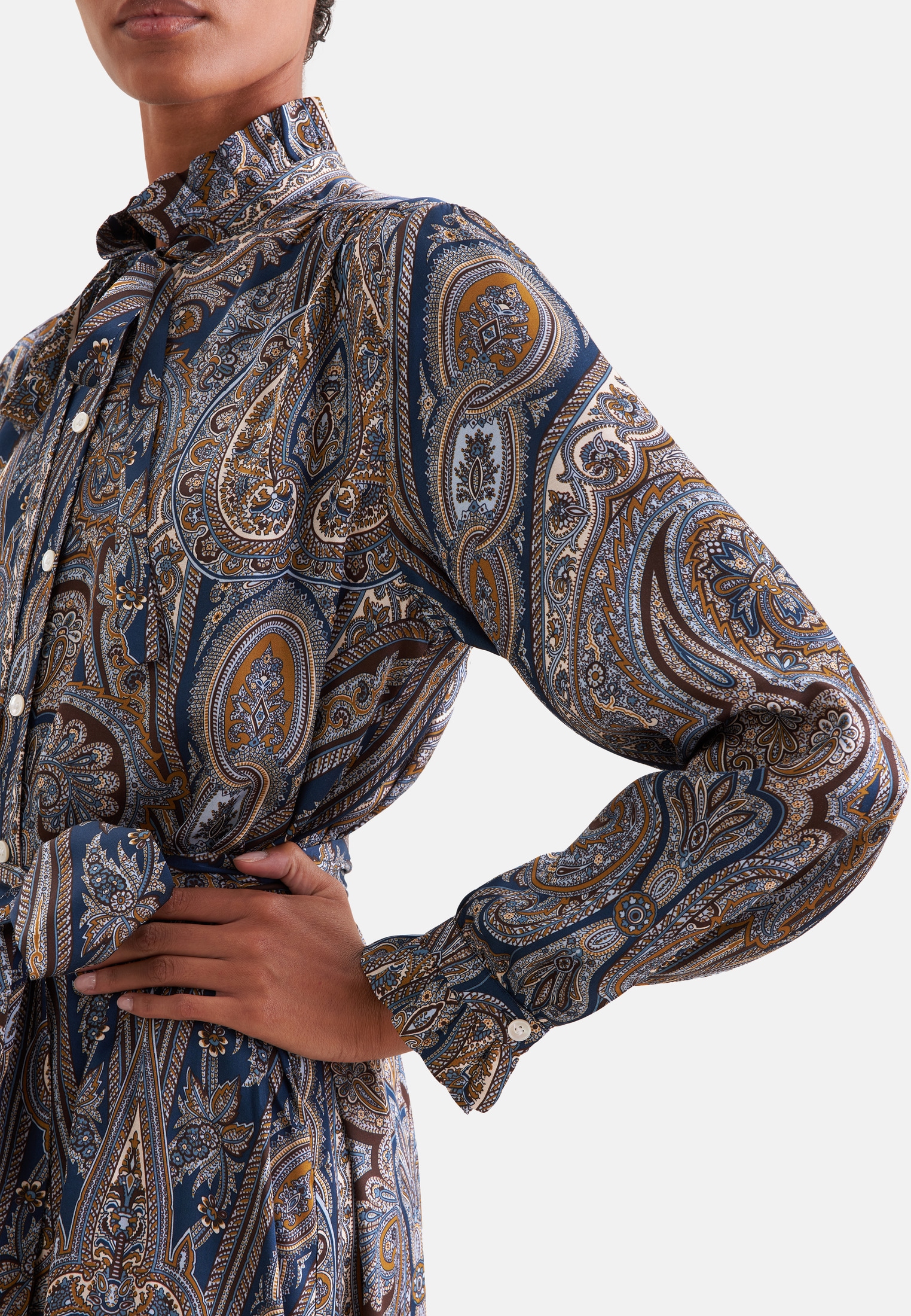 seidensticker Sommerkleid 1/1 Stehkragen Druck