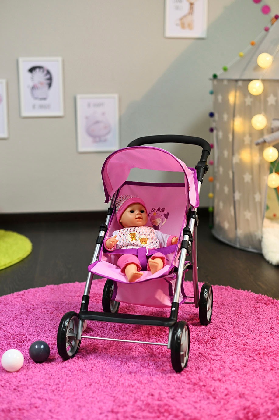Knorrtoys® Puppenbuggy »Liba - princess pink«