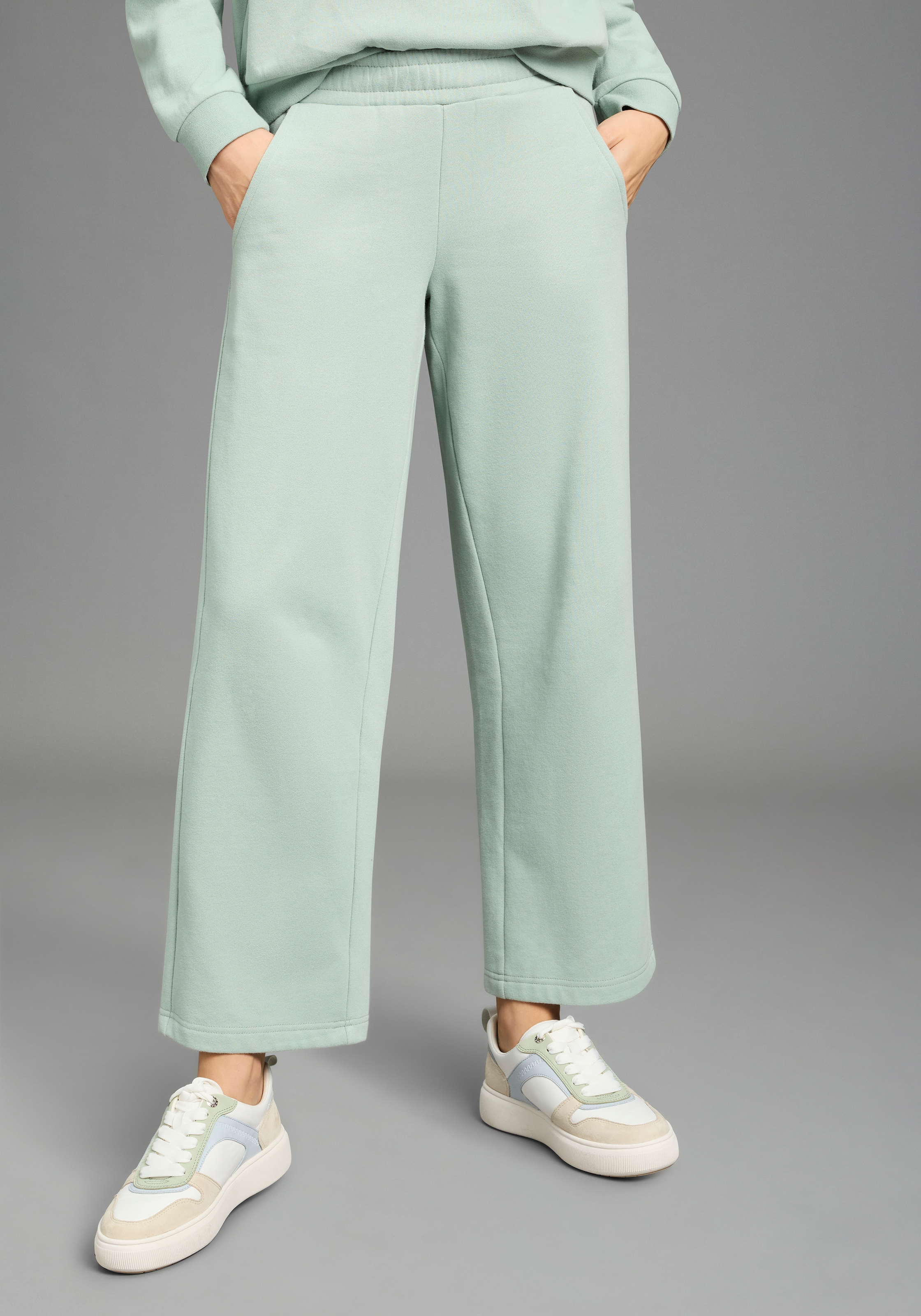 Flashlights Sweathose  Sweathose mit hoher Leibhöhe, knöchellange gerade Beinform