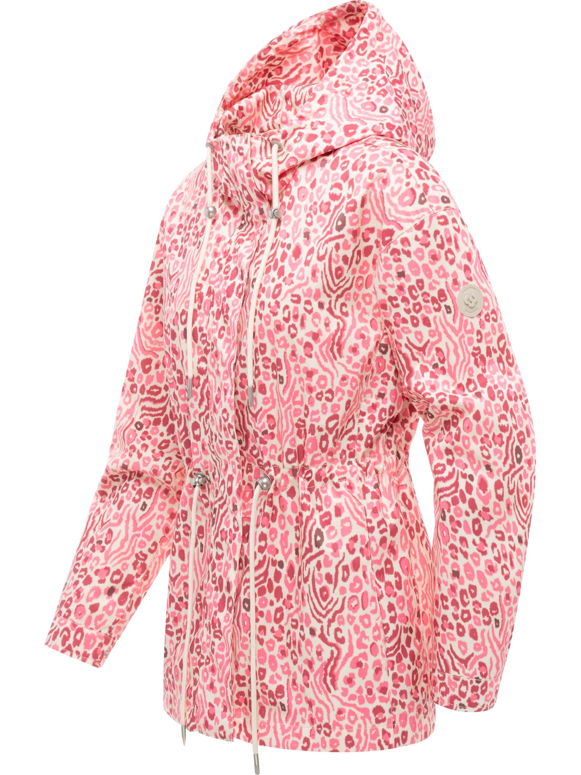 Ragwear Anorak »Anorak Eddens Print« mit Kapuze Übergangsjacke mit Animal-Print und Kapuze