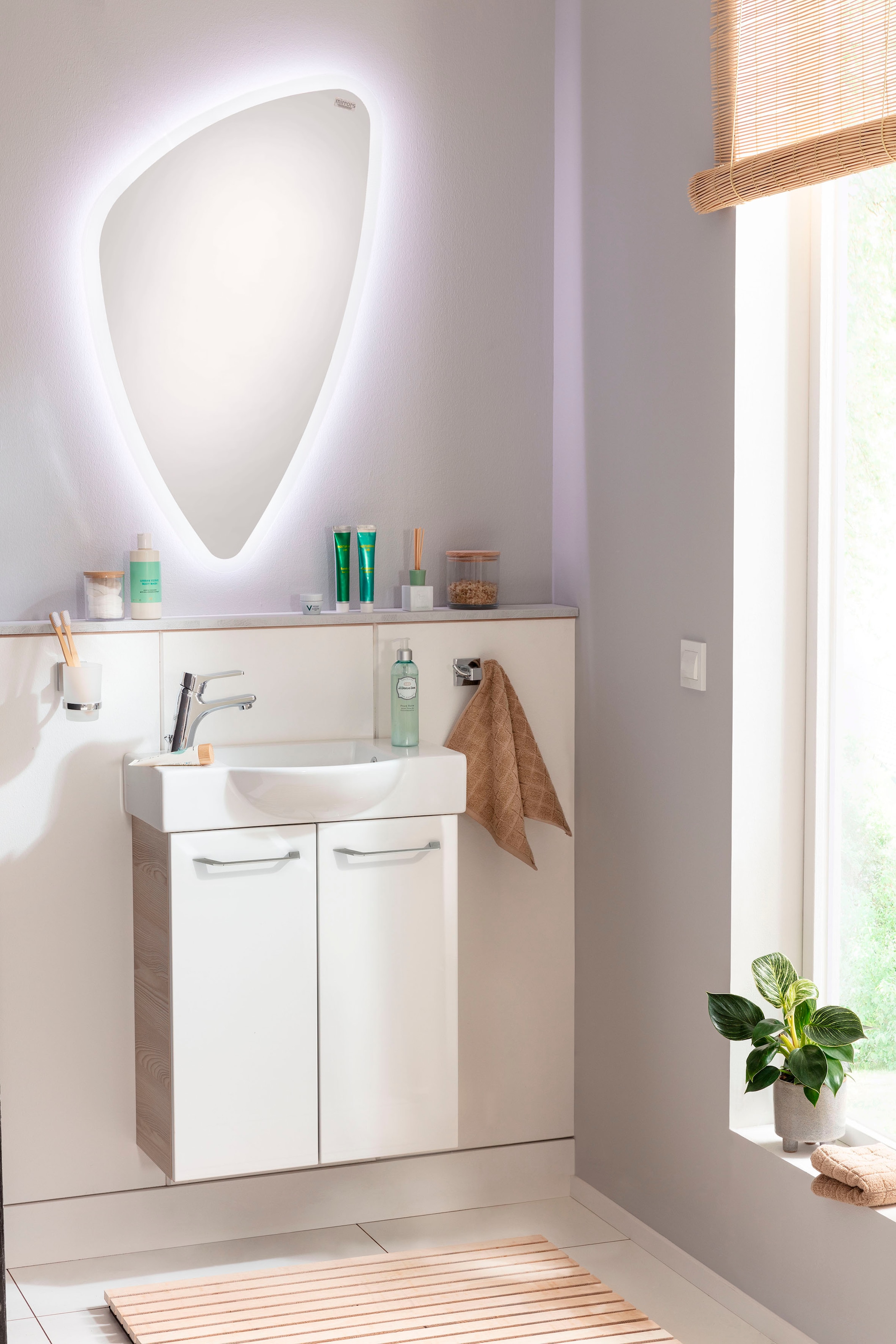 FACKELMANN Waschtisch »SBC«, bestehend aus Becken und Unterbau, Breite ca. 55 cm