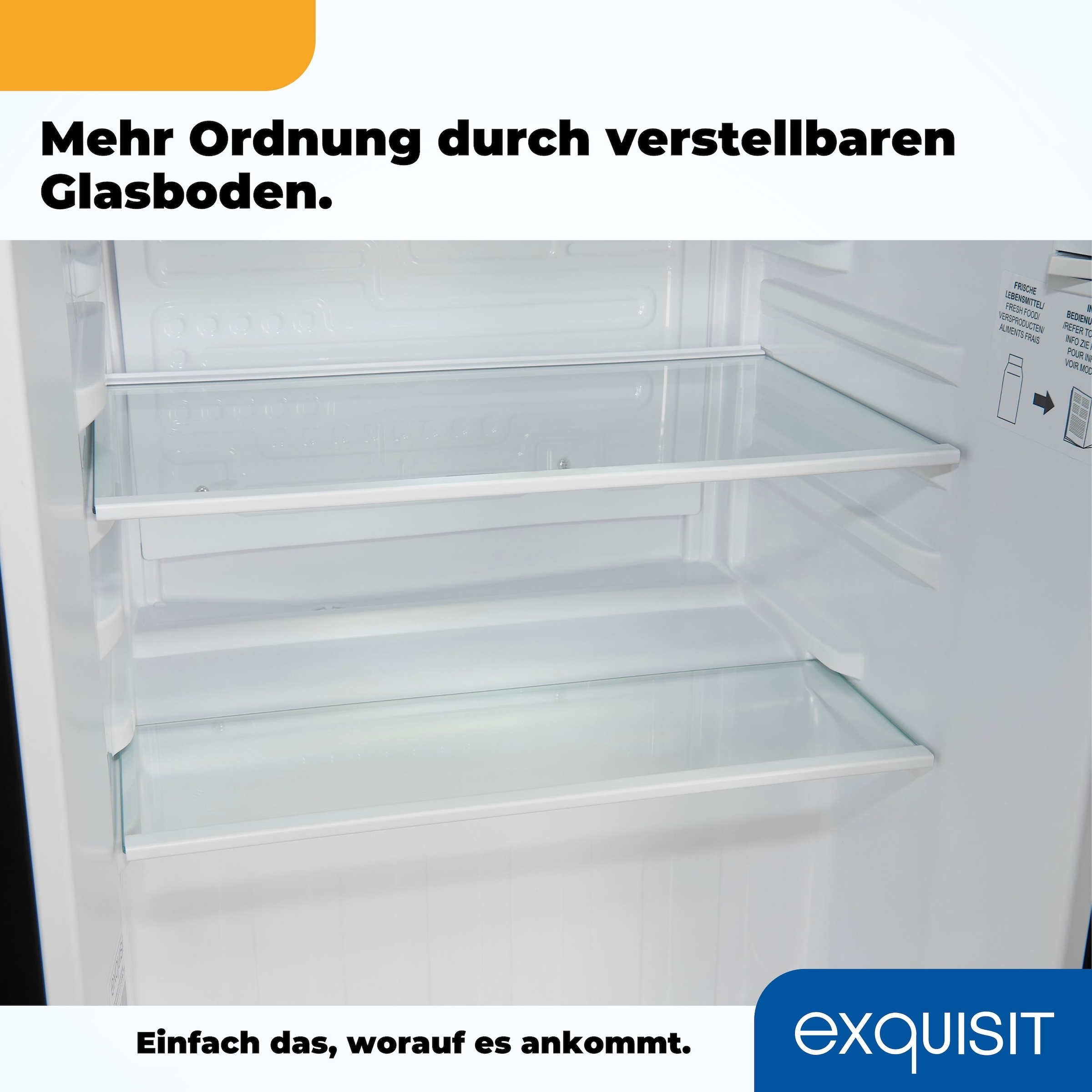 exquisit Kühlschrank »KB60-V-090E schwarz«, 52 L Volumen