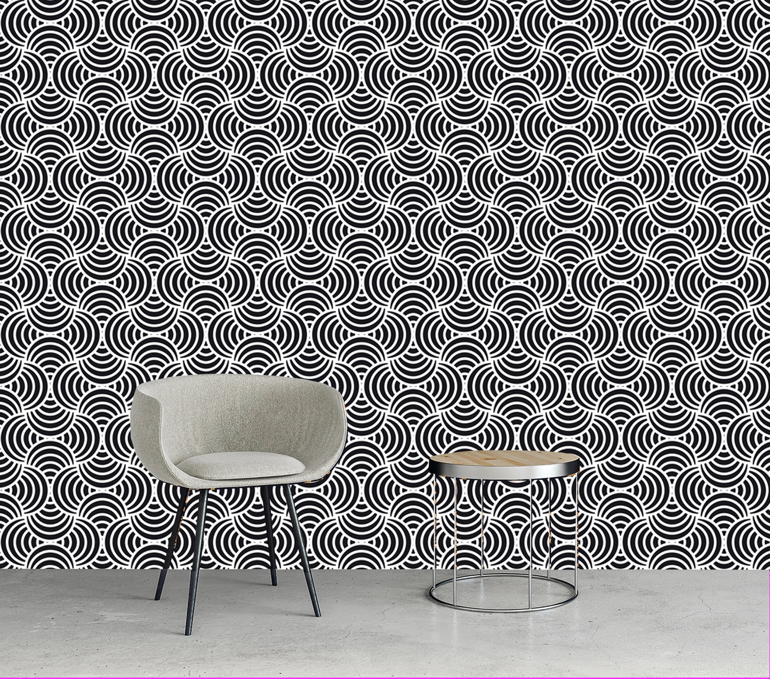 queence Vinyltapete »Mina« 3D-Optik | Motiv | bedruckt | gemustert | gepunktet glatt 90x250cm, selbstklebend, kinderleichte Anbringung, , Sticker