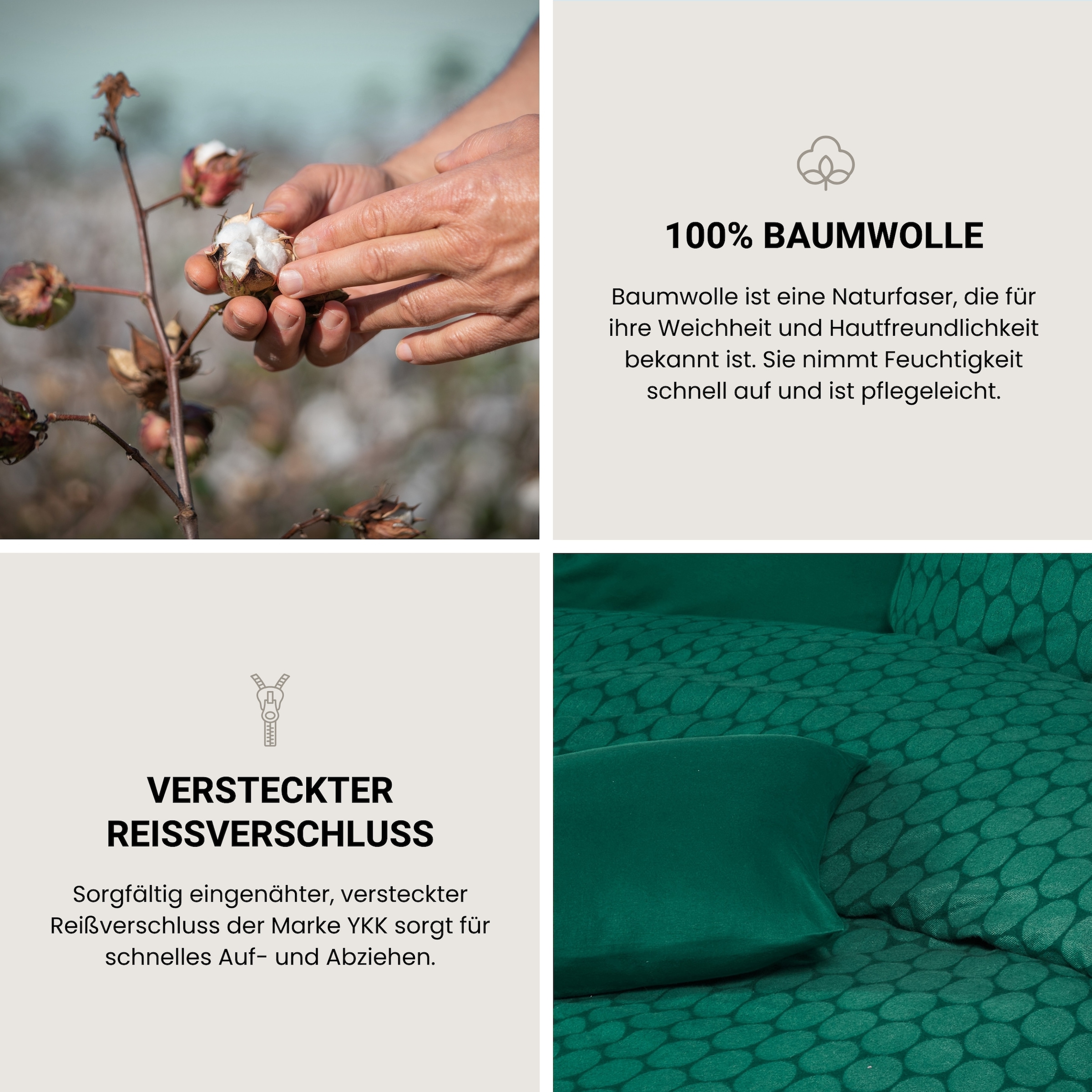 Schiesser Bettwäsche »Drops aus weicher Baumwolle mit modernem Grafikprint«, MADE IN GREEN by OEKO-TEX®-zertifiziert