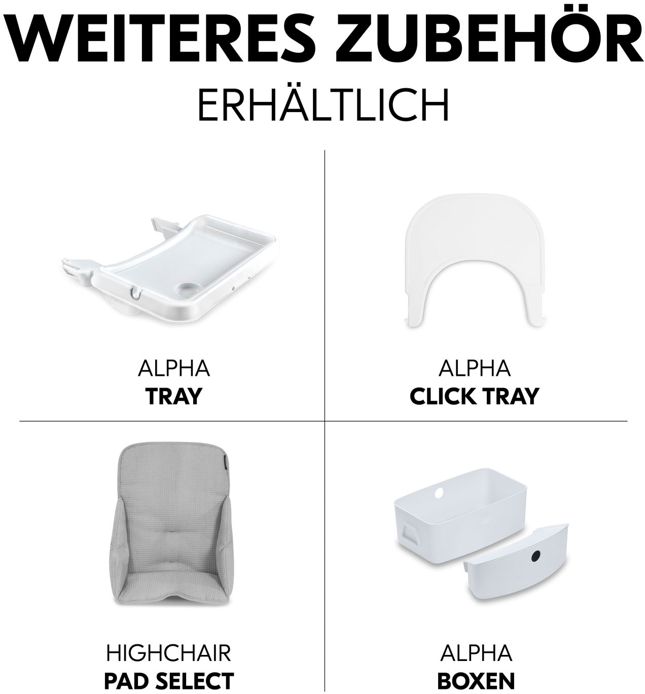 Hauck Hochstuhl »Beta+, White«, FSC® - schützt Wald - weltweit