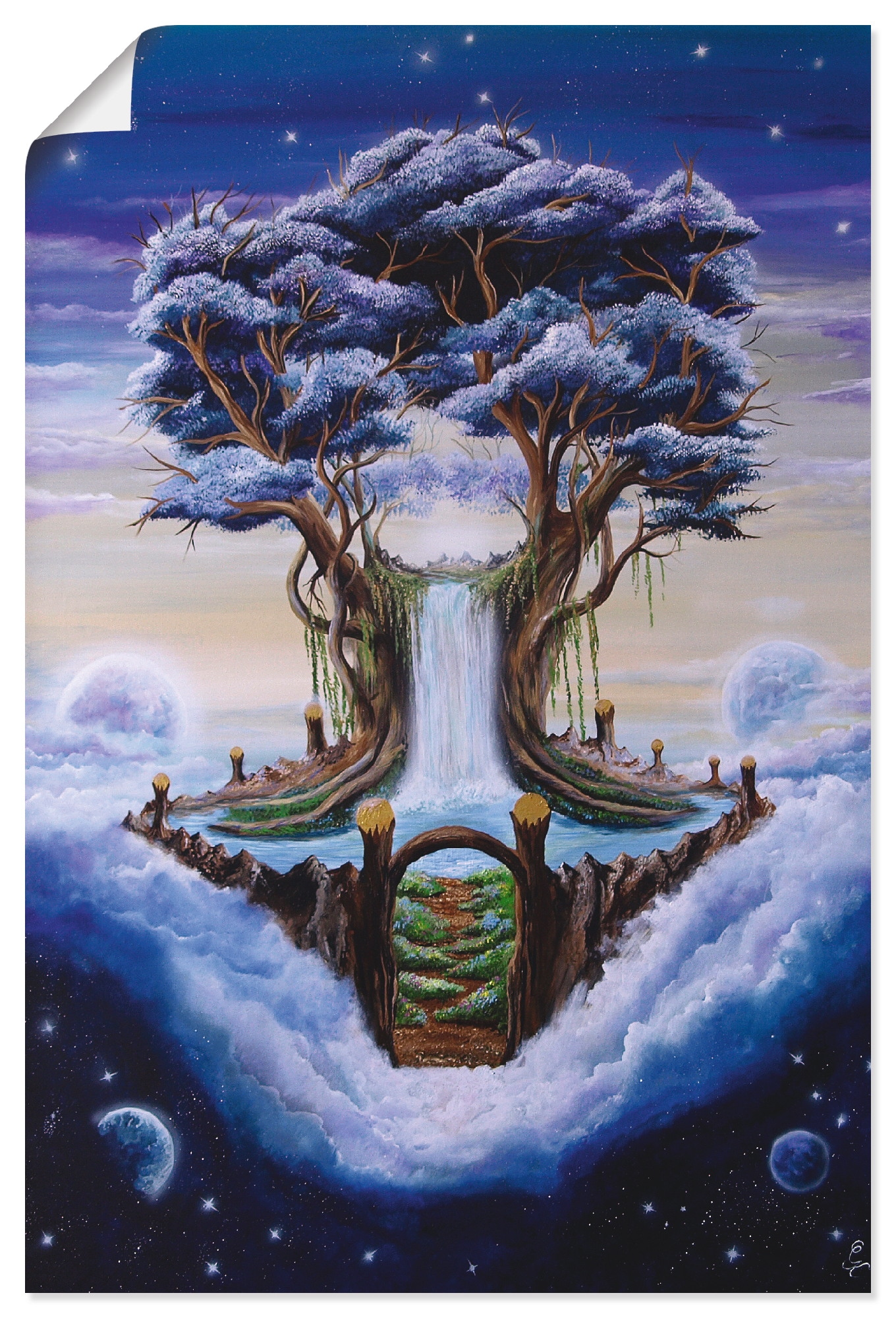 Artland Wandbild »Der Baum im Traum«, Landschaften, (1 St.), als Alubild,  Leinwandbild, Wandaufkleber oder Poster in versch. Größen auf Raten kaufen