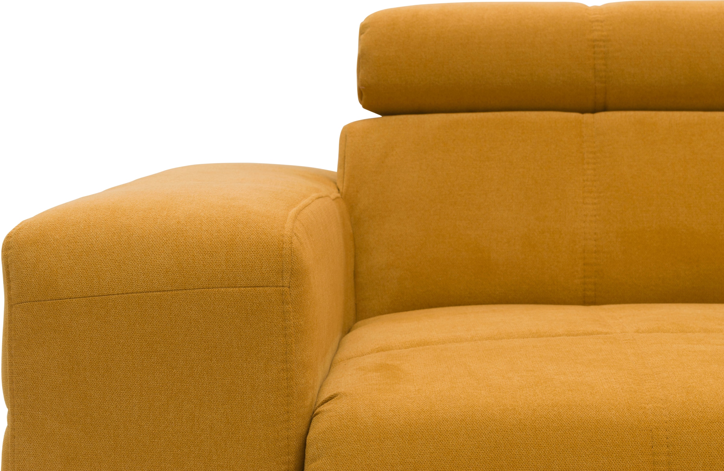 OTTO home Ecksofa »Ballerup 235 x 175 cm, auch mit verstellbarer Sitztiefe« Kopfteile verstellbar, aus pflegeleichtem, weichem Bezugsstoff, L-Form