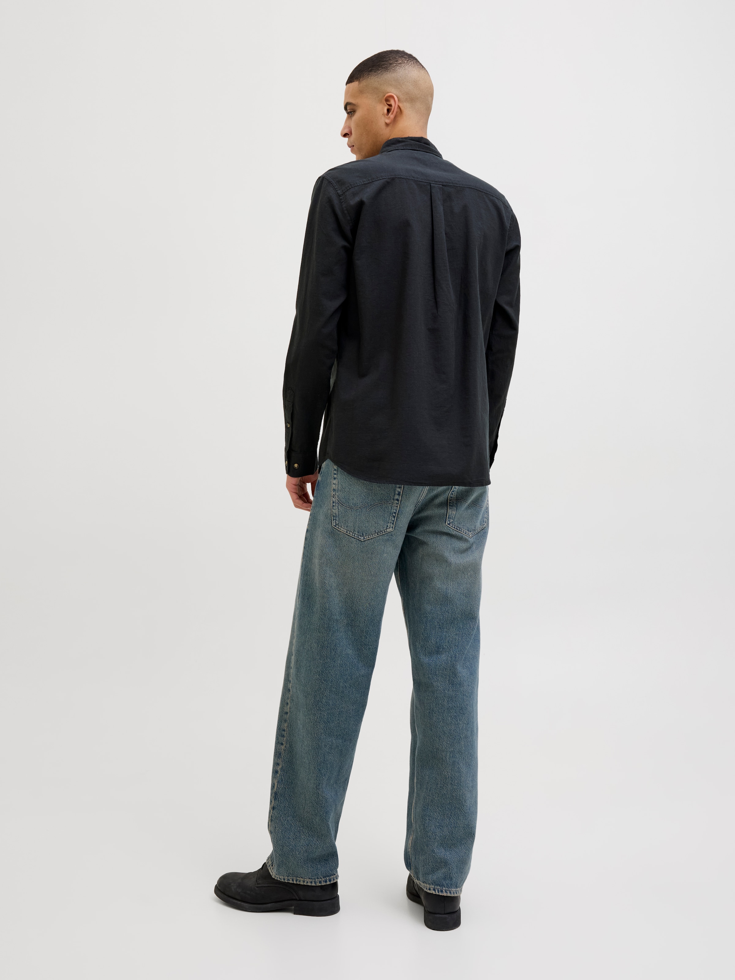 Jack & Jones Langarmhemd »JJESUMMER SHIRT LS SN«, mit Hemdkragen