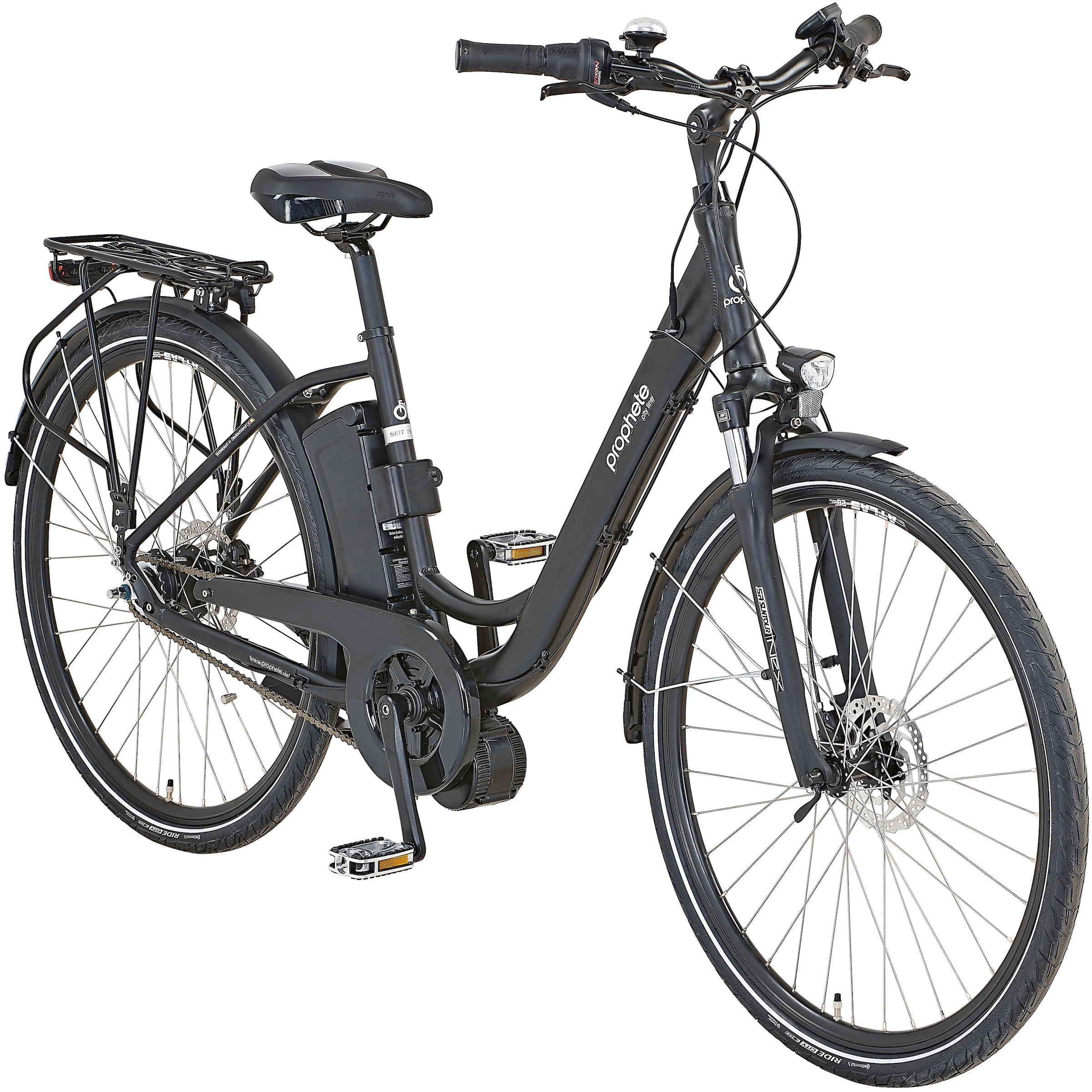 Prophete E-Bike »City«, 7 Gang, Shimano, Mittelmotor 250 W, Pedelec, Elektrofahrrad für Damen u. Herren, Cityrad