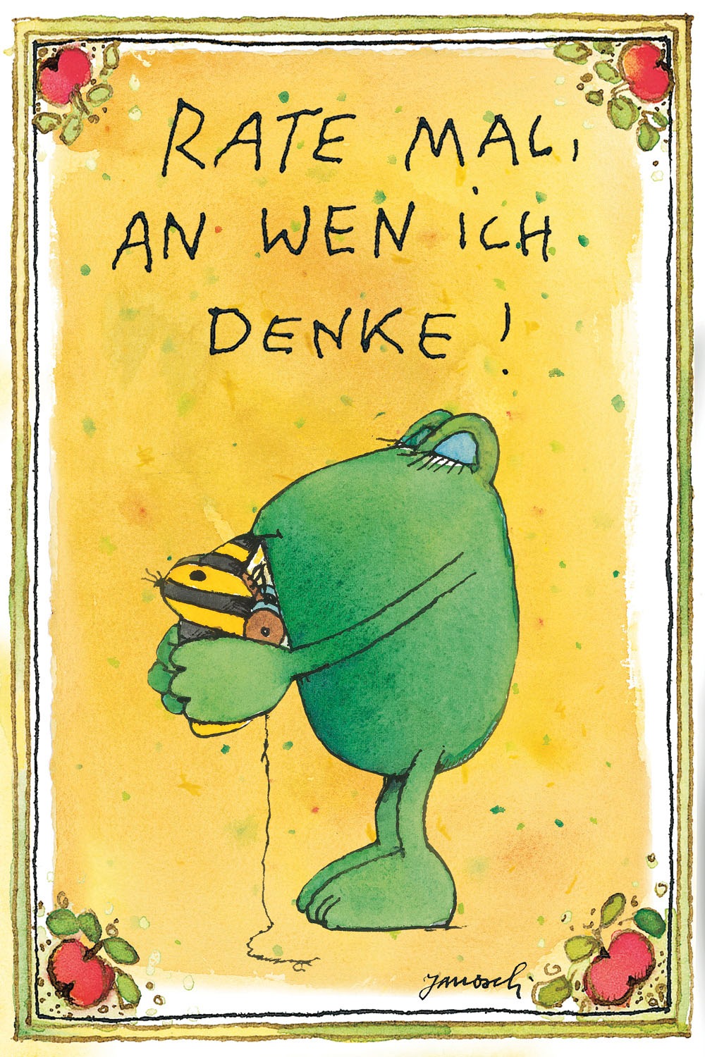 LuckyLinde Leinwandbild »Der Froch und die Tigerente - Rate mal…« Ente | Figuren | Filmfiguren | Frosch | Motivationsbilder | Schriftzug | Tiere | Tiger 1 Stk. tlg. Exklusive JANOSCH Kindermotive