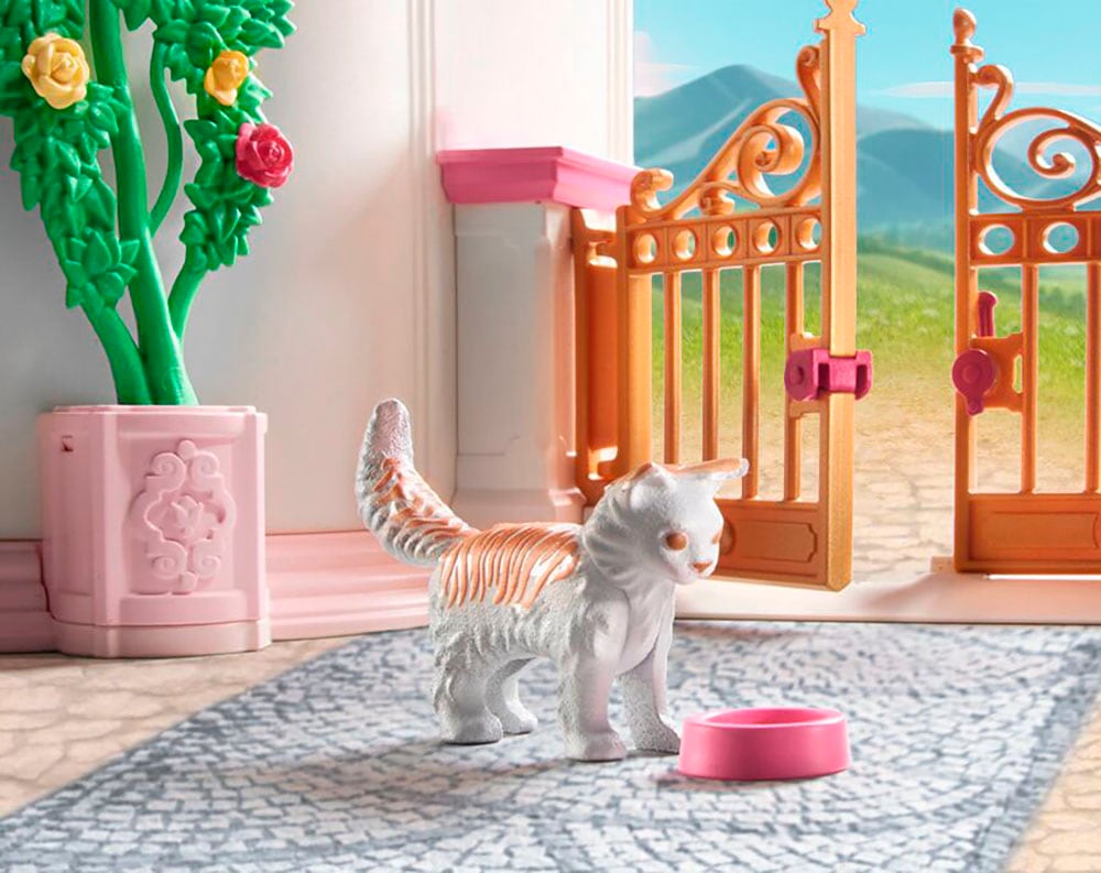 Playmobil® Konstruktions-Spielset »Prinzessinnenschloss mit Königspaar (71845), Playmobil Princess Magic«, (422 St.), Made in Germany