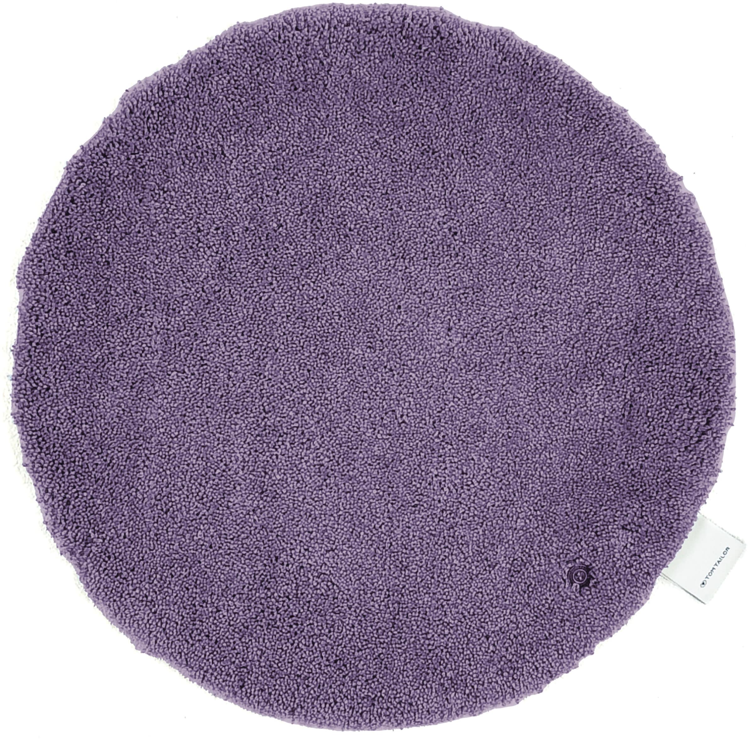 TOM TAILOR HOME Badematte »Cozy Bath UNI«, rutschhemmend beschichtet, fußbodenheizungsgeeignet, Badteppich, Uni Farben, rechteckig, rund und oval erhältlich
