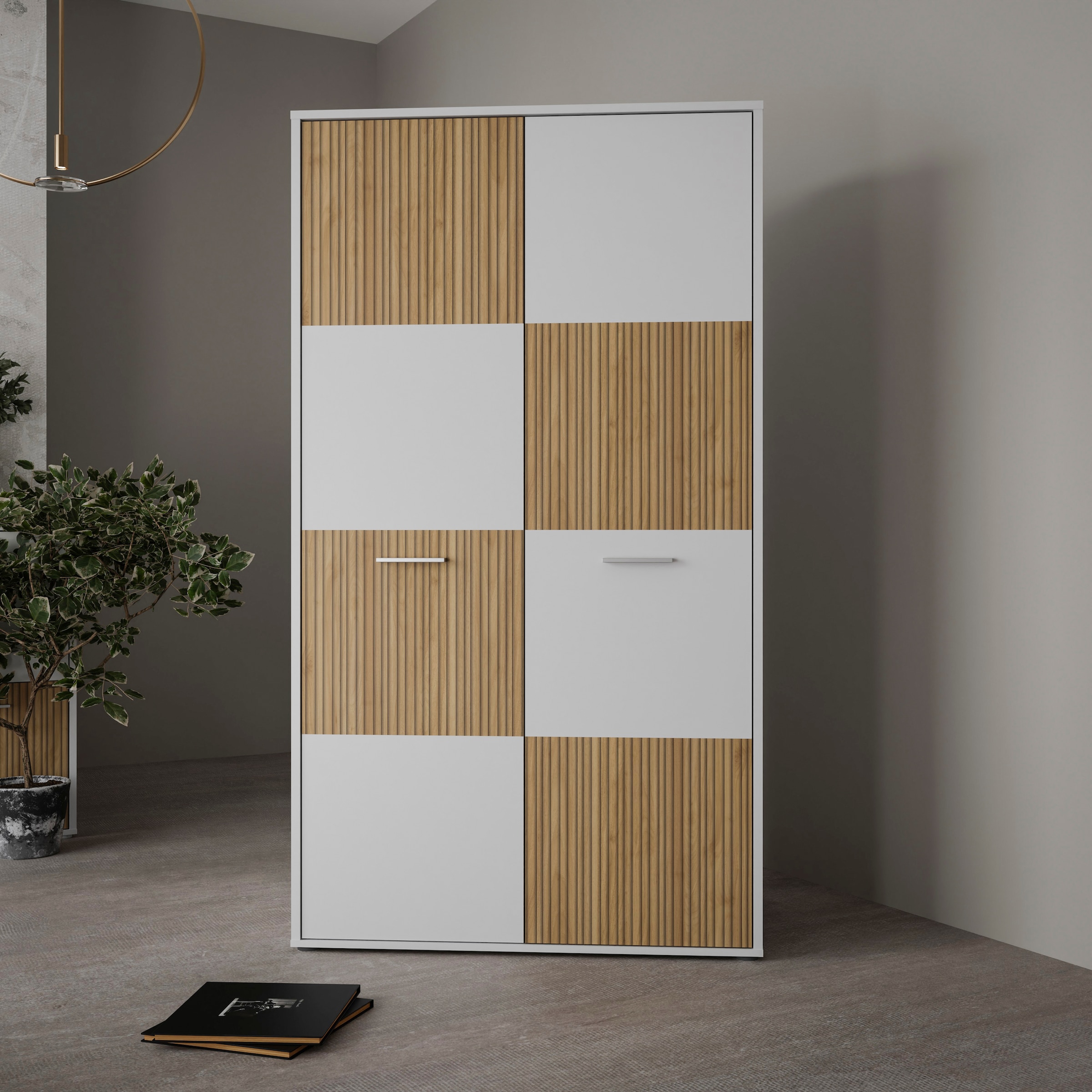 FORTE Garderobenschrank »Quadro«, Stauraumschrank, Mehrzweckschrank, Höhe 184,7cm
