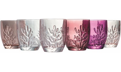 Gläser-Set »Coral Provence«, (Set, 6 tlg.), Wassergläser-Set, 6-teilig, Inhalt 340 ml