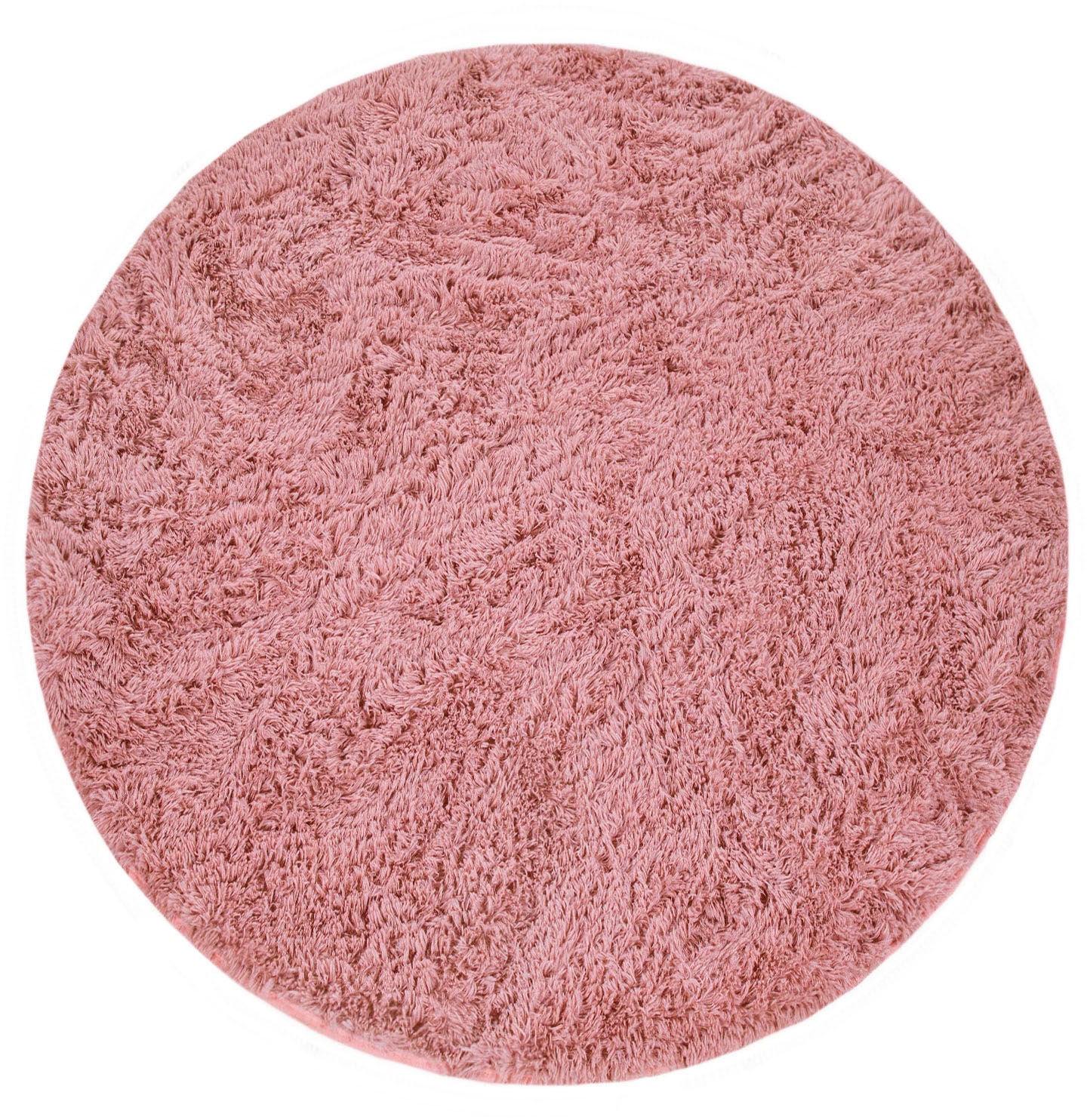 Paco Home Hochflor-Teppich »Silky 591« rund 37 mm Höhe Uni Farben, besonders weich und kuschelig