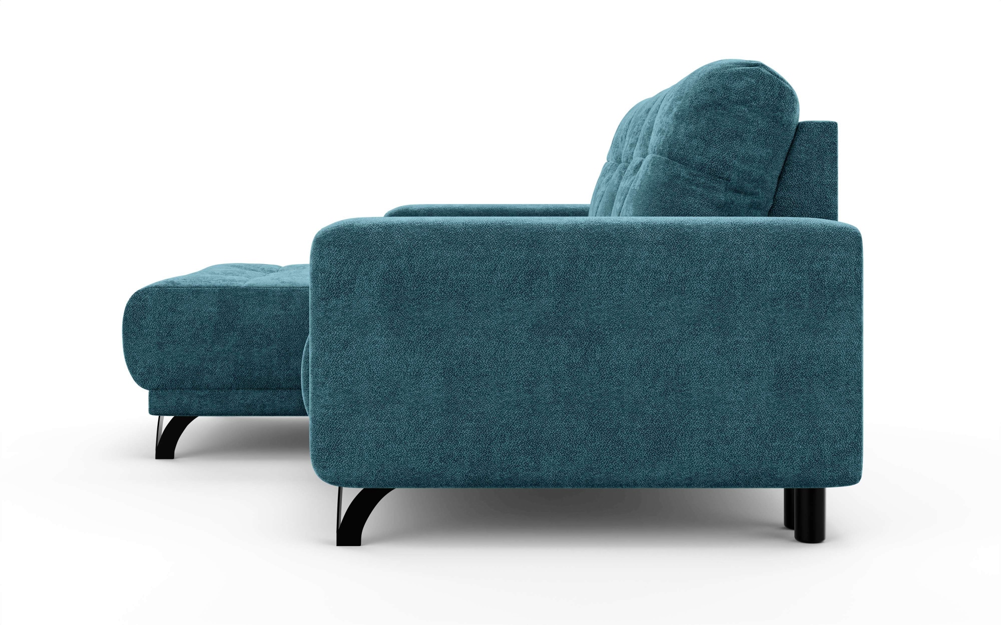 INOSIGN Ecksofa »FAIRVIEW mit verstellbaren Rückenlehne, Maße B/T/H: 234/174/93 cm«, L-Form mit Wellenunterfederung, Recamiere beidseitig montierbar