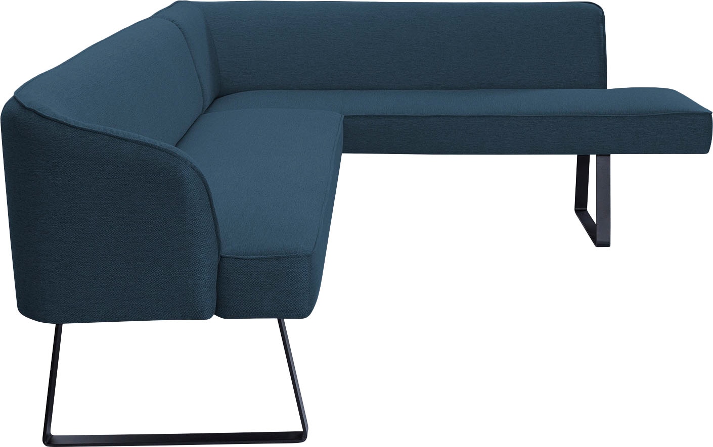 exxpo - sofa fashion Eckbank »Americano« mit Keder und Metallfüßen, Bezug in verschiedenen Qualitäten