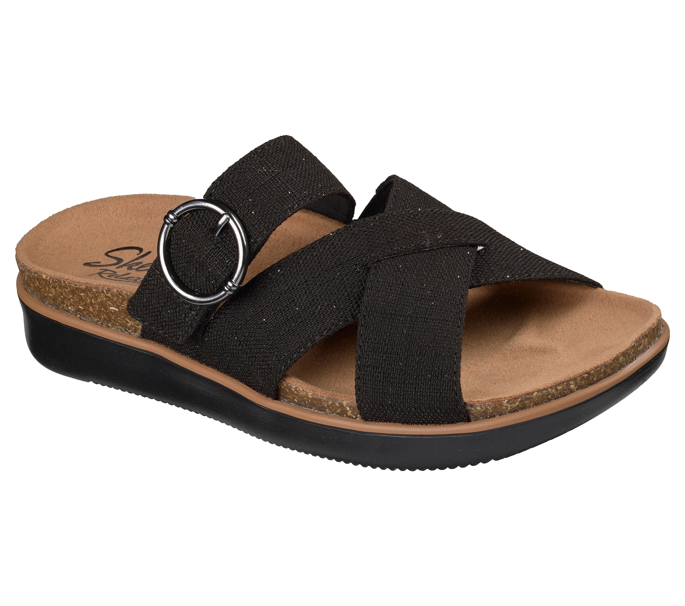 Skechers Pantolette »LIFTED COMFORT-«  Sommerschuh, Hausschuh, Slides mit Schnalle