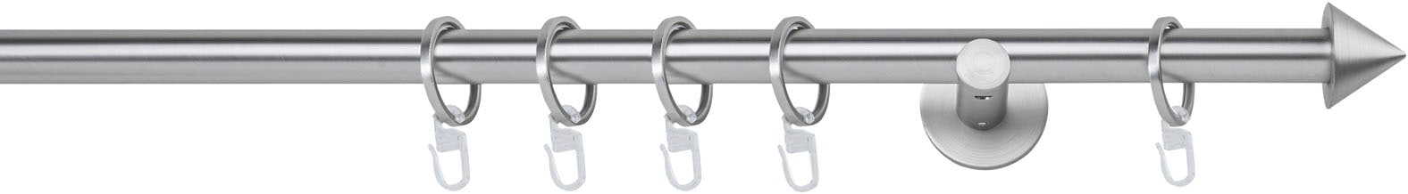 mydeco Gardinenstange »20mm Spitze Wandträger 6,5 cm« 1 läufig-läufig Fixmaß