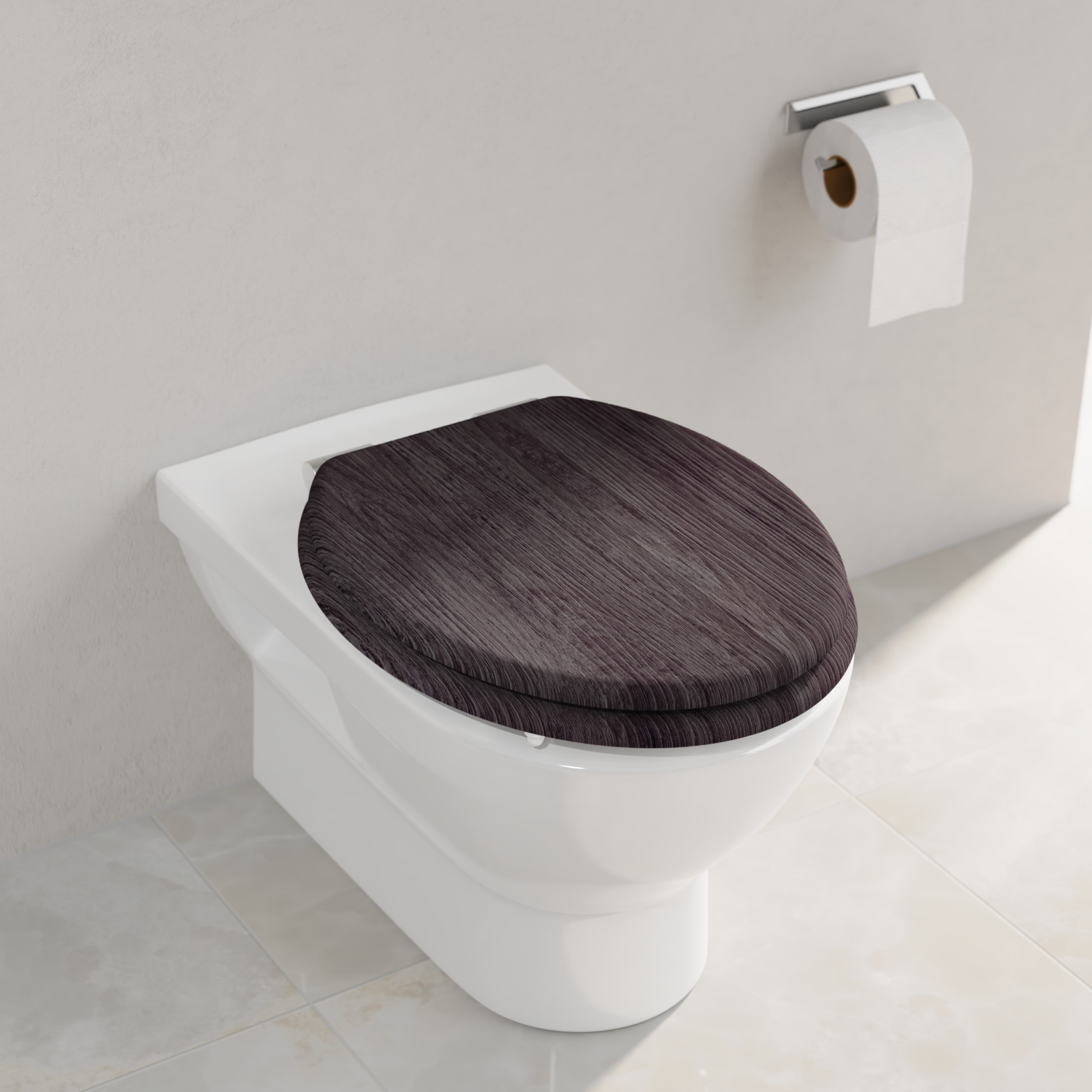 welltime WC-Sitz »»WOOD««, Mit Absenkautomatik