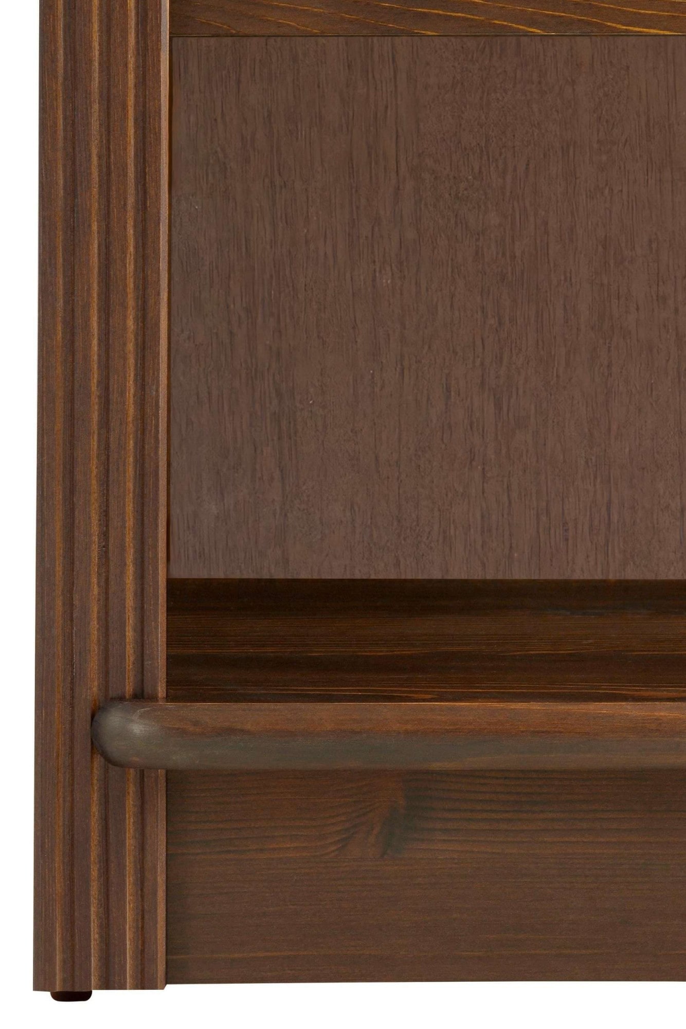 OTTO home Bibliothek »Soeren - 7-tlg. Set: mit 1 Regal B 80 cm., 1 Regal B 40 cm, 1 Eckregal« Set, 7 Stk. tlg. Inkl. 1 Vitrine,2 gerundeten Abschlussregalen und 1 Holzleiter,H220 cm
