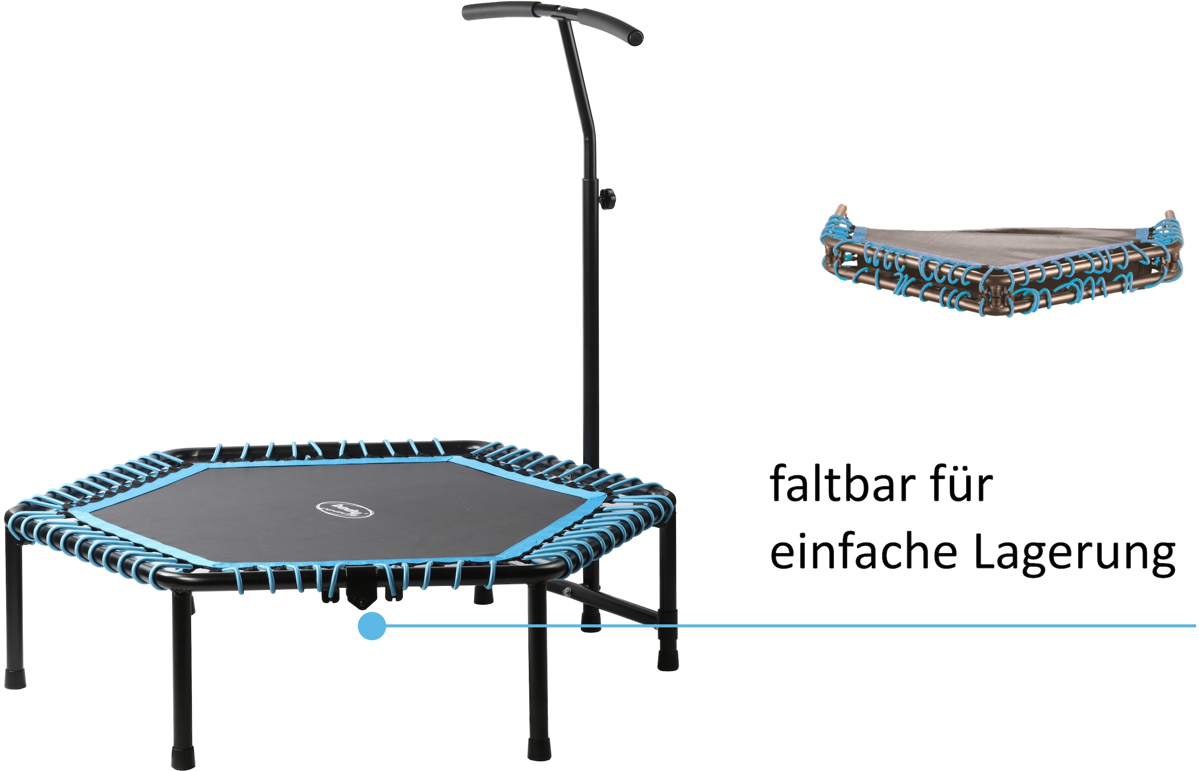 body coach Fitnesstrampolin »body coach Fitness-Trampolin Â»Jump & FitÂ« 6-eckig«, Ø 127 cm