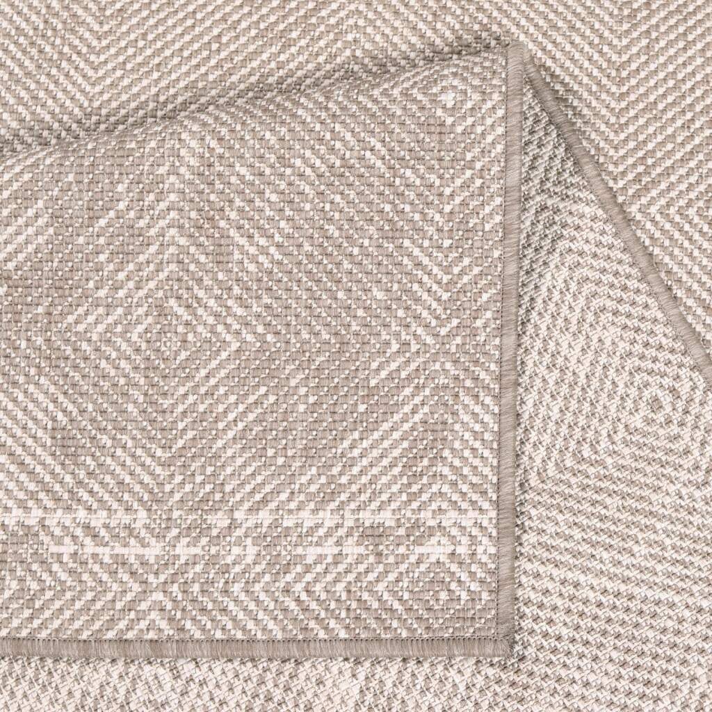 Carpet City Outdoorteppich »DUO RUG 5845«, rechteckig, 5 mm Höhe, Wendeteppich Wetterfest In- & Outdoor, Balkon, Terrasse, Wohnzimmer