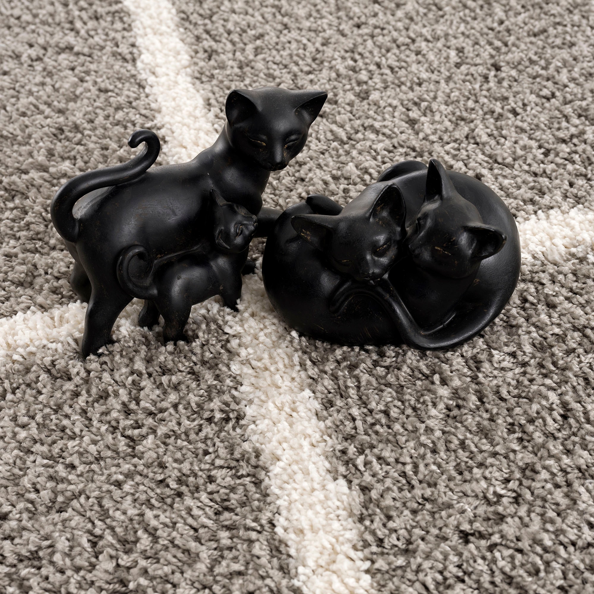 Sanat Hochflor-Teppich »Madrid« rechteckig 30 mm Höhe Wohnzimmer, Langflor, Shaggy Teppich