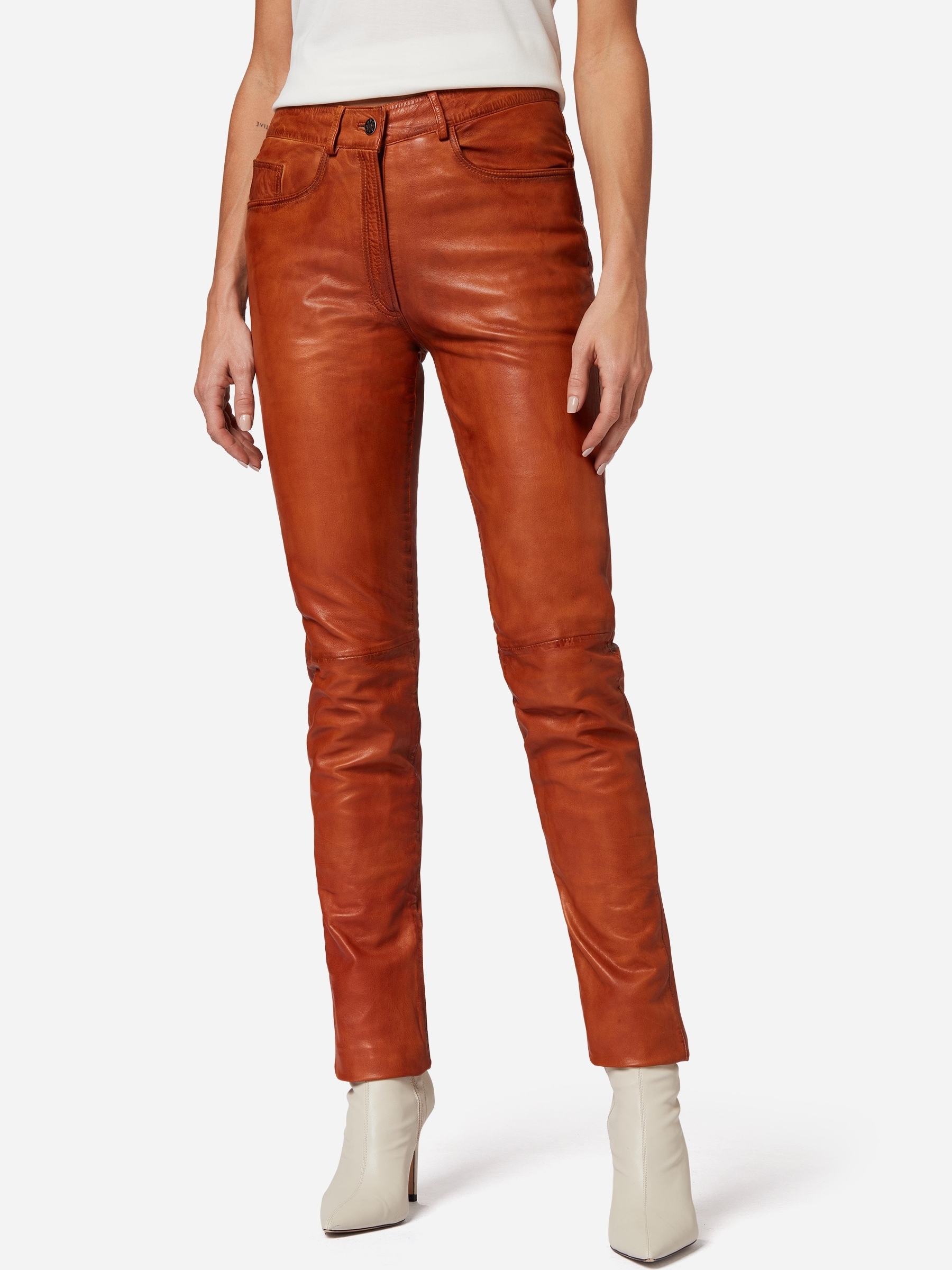 RICANO 5-Pocket-Hose »Lederhose 9809«  Handgefertigt aus echtem Leder