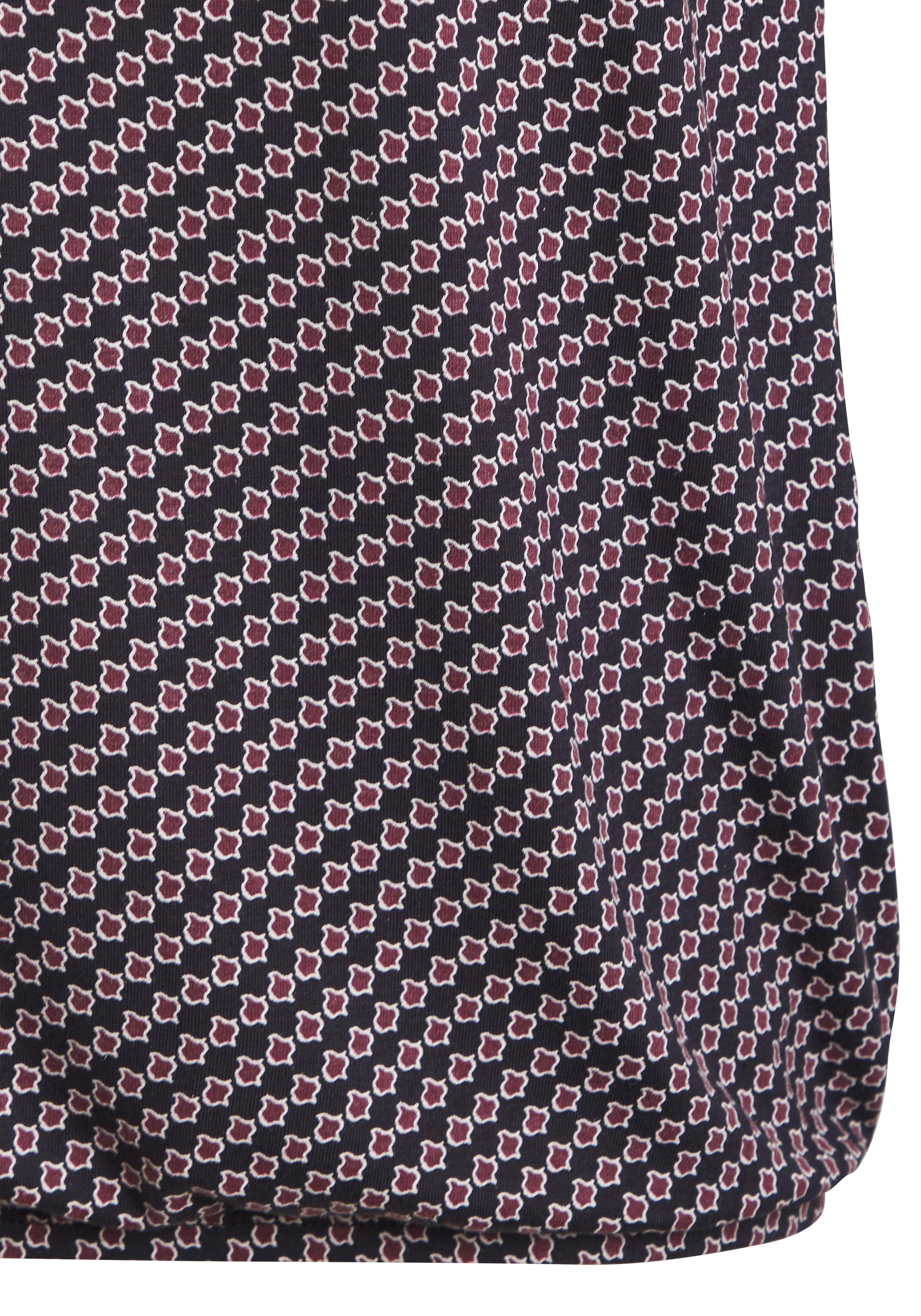 Vivance Rundhalsshirt »mit goldfarbenem Zierknopf am Ausschnitt« aus weichem Viskose-Stretch