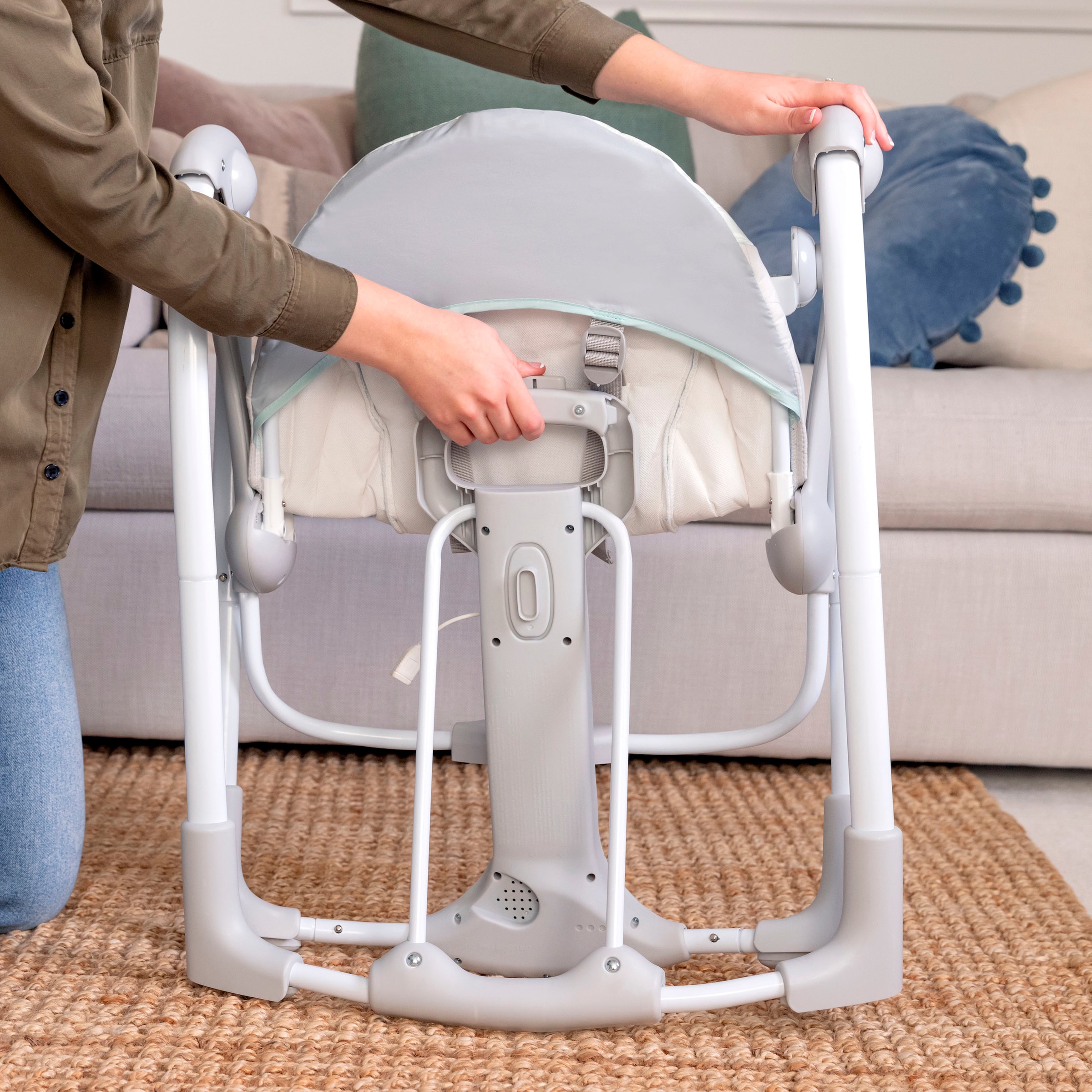 ingenuity Babywippe »Cozy Spot Swing 'n Go Portable Swing« bis 9 kg mit Sound-Effekt