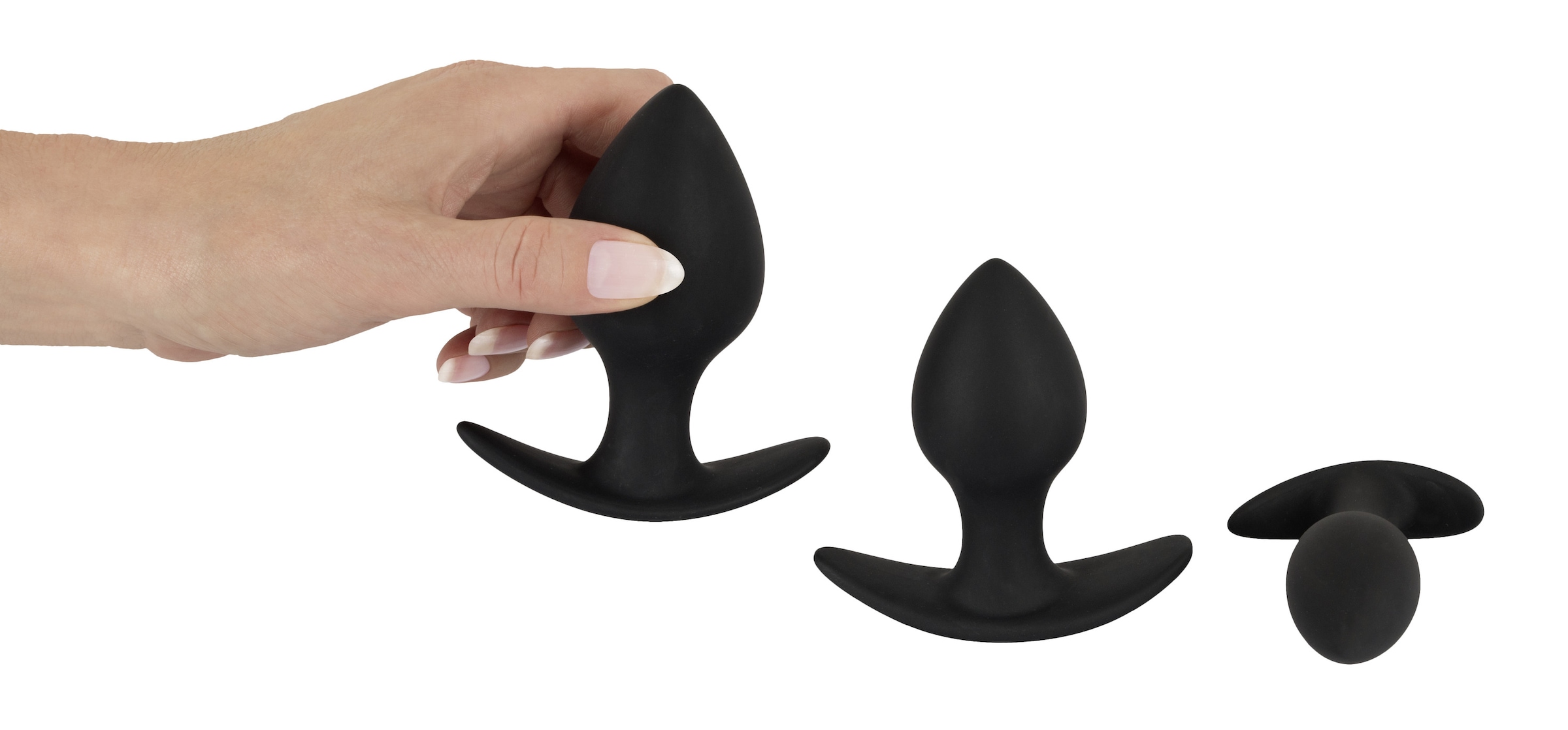 BLACK VELVETS Anal-Stimulator »Analplug 3-teiliges Anal-Trainer-Set« ()