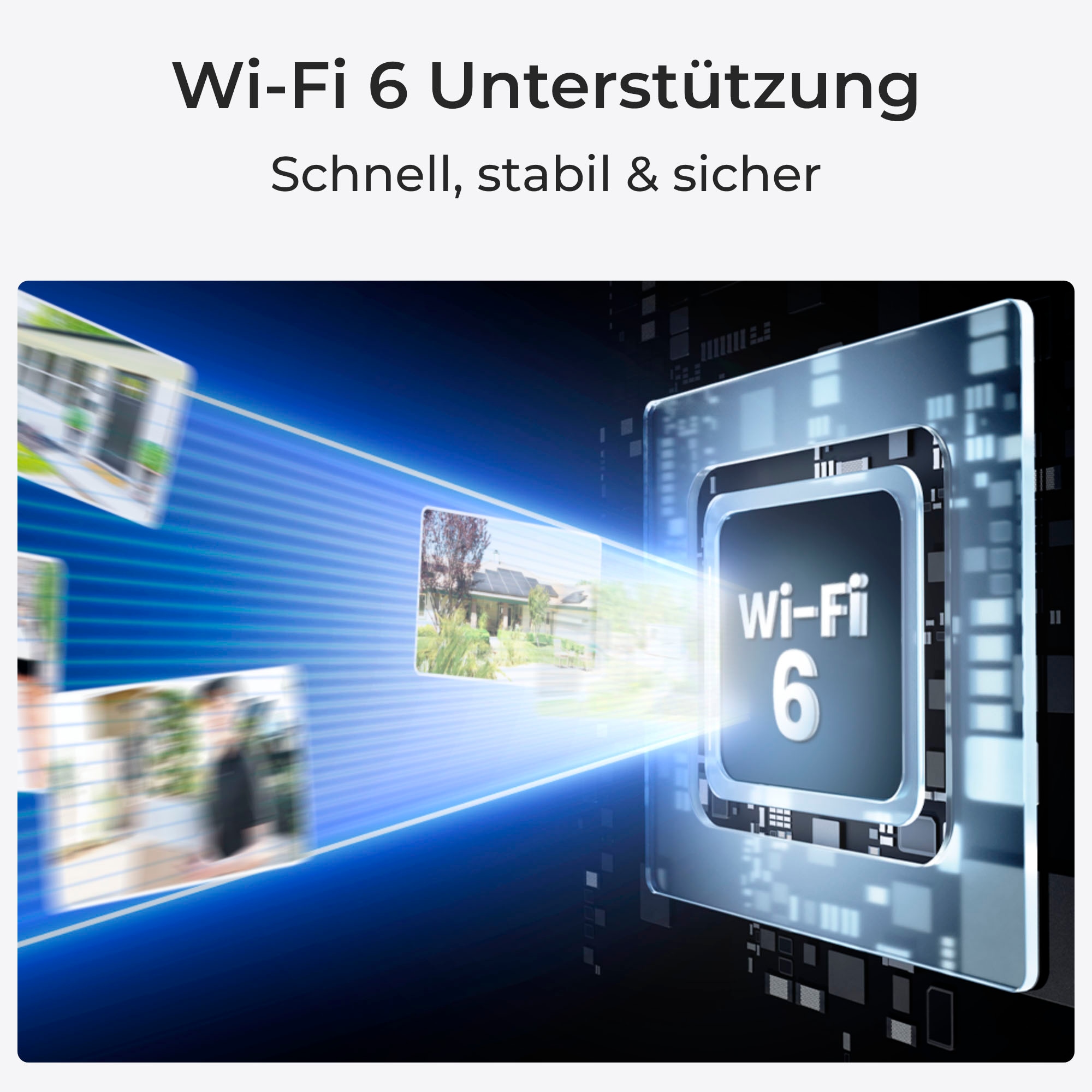 Überwachungskamera »NVS12-8MB4W WiFi System«, Außenbereich