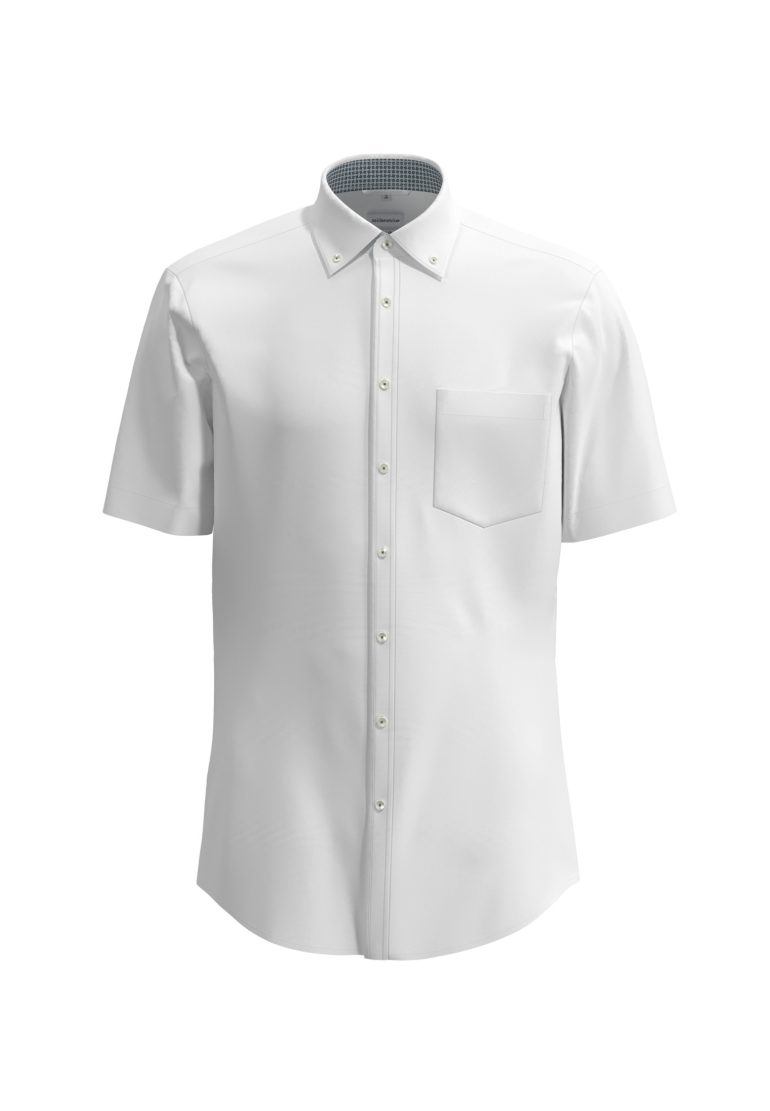 seidensticker Businesshemd »Comfort«, Comfort Kurzarm Button-Down-Kragen Struktur